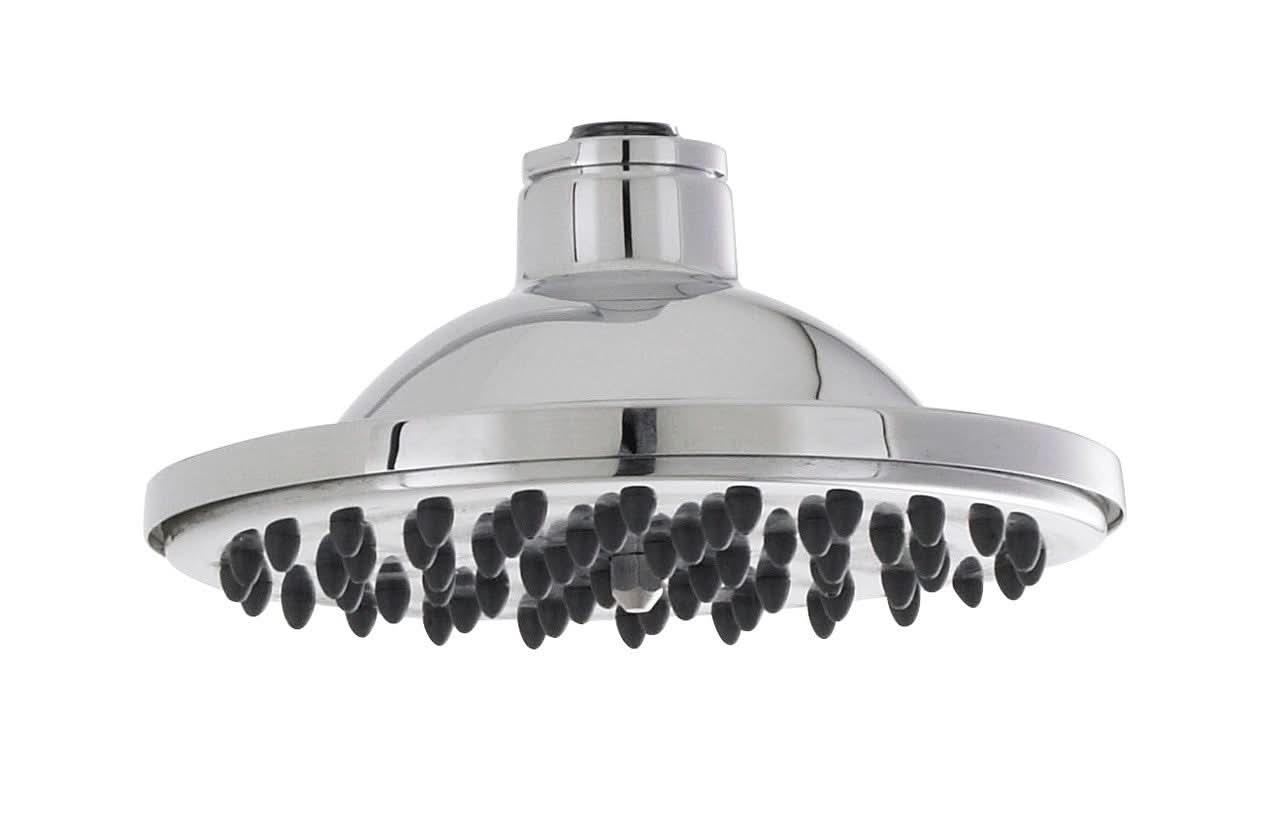 Nuie 6 Inch Diameter Fixed Shower Head - Chrome