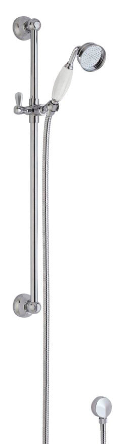Nuie Slider Shower Rail Kit With Handset - Chrome