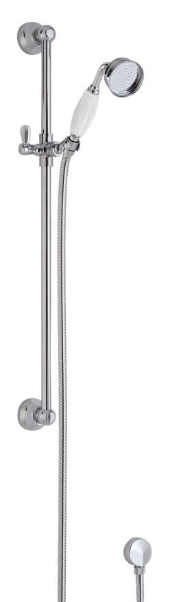 Nuie Slider Shower Rail Kit With Handset - Chrome