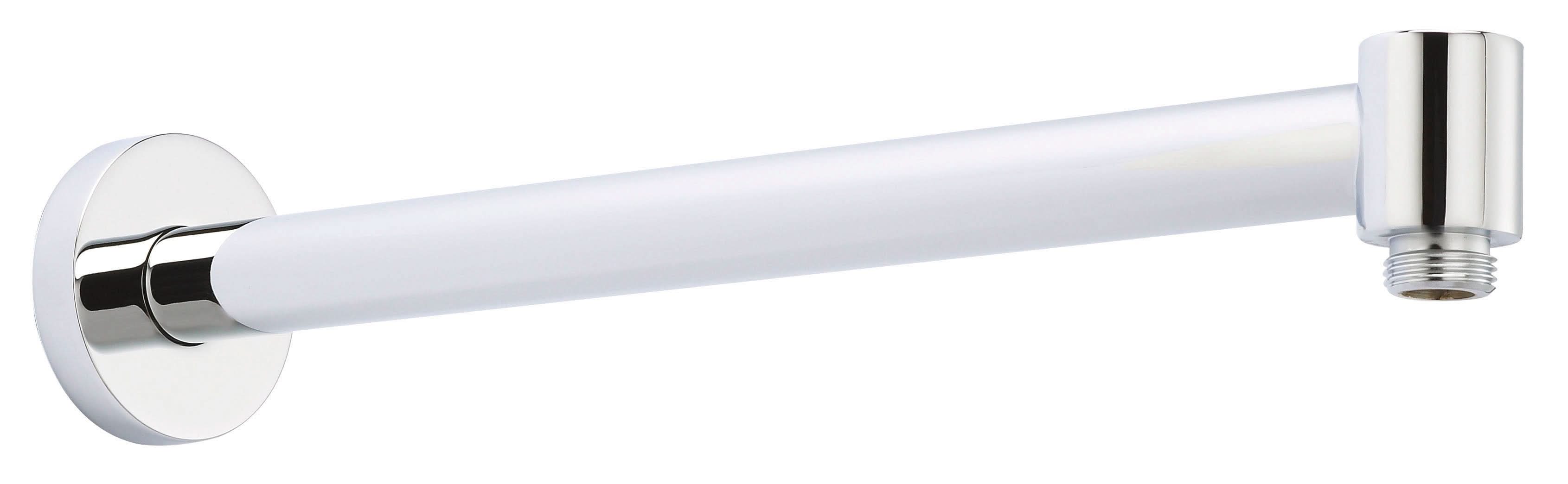 Nuie 328mm Long Wall Mounted Shower Arm - Chrome