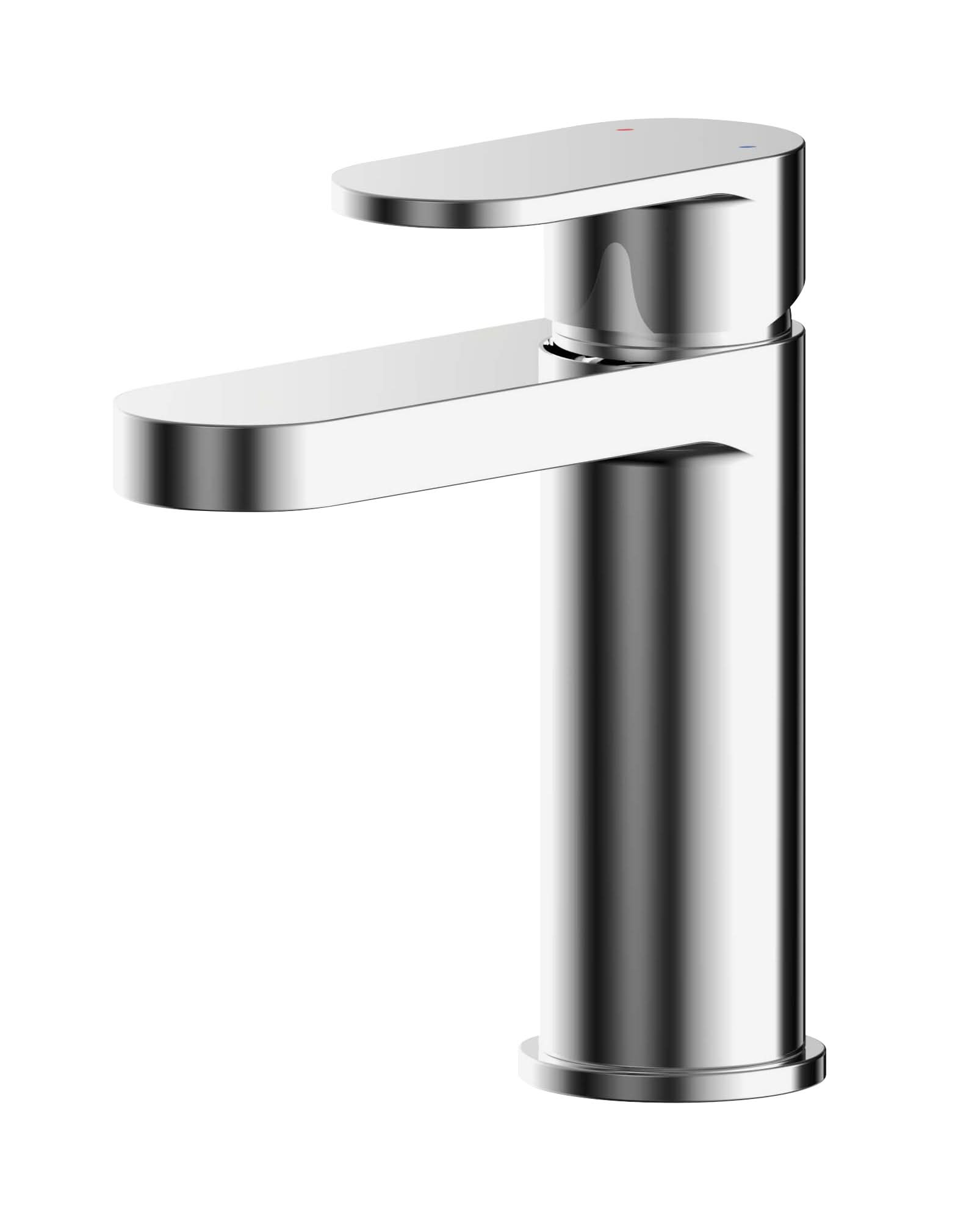 Nuie Binsey Mono Basin Mixer Tap with Push Button Waste - Chrome