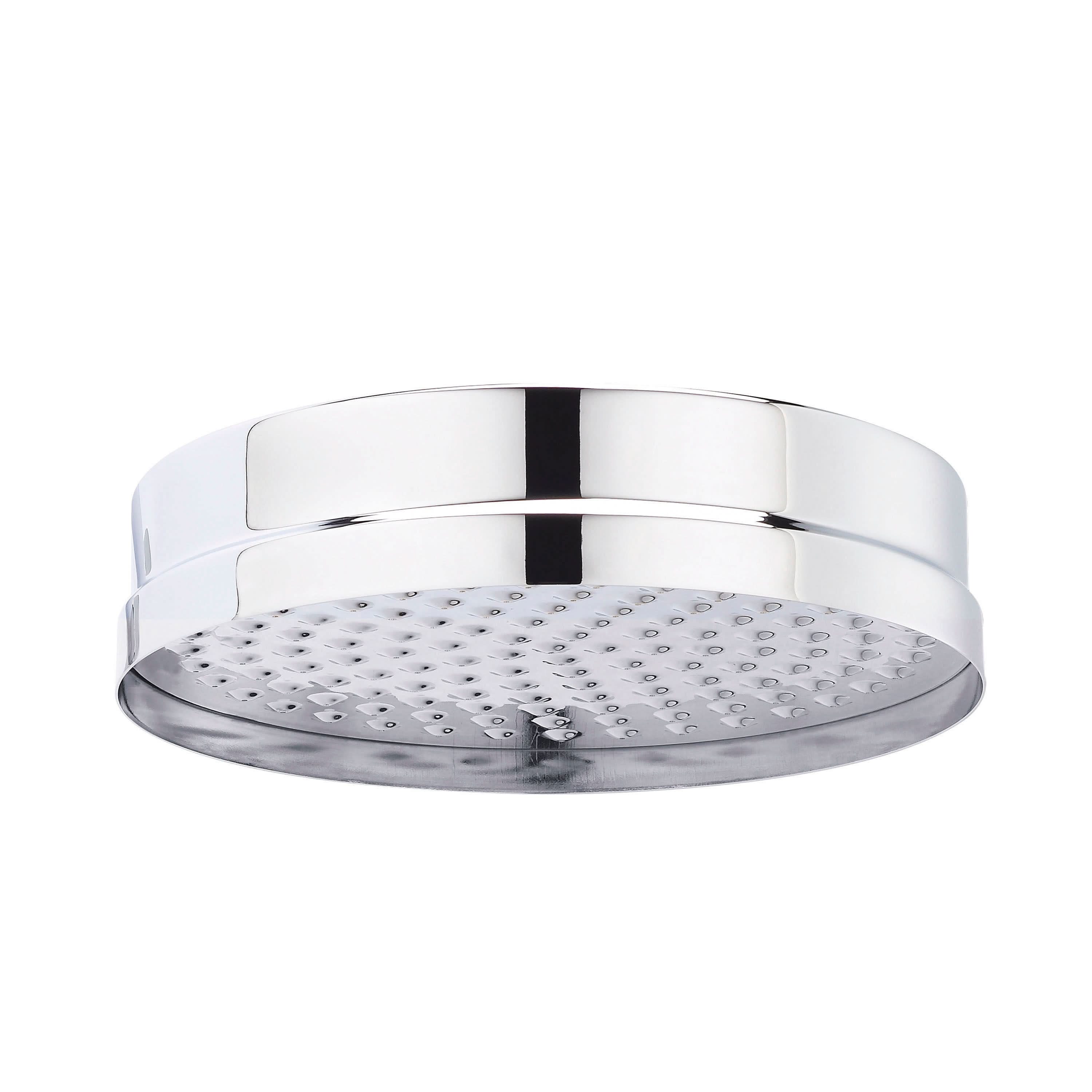 Nuie Tec 8 Inch 200mm Diameter Fixed Shower Head - Chrome
