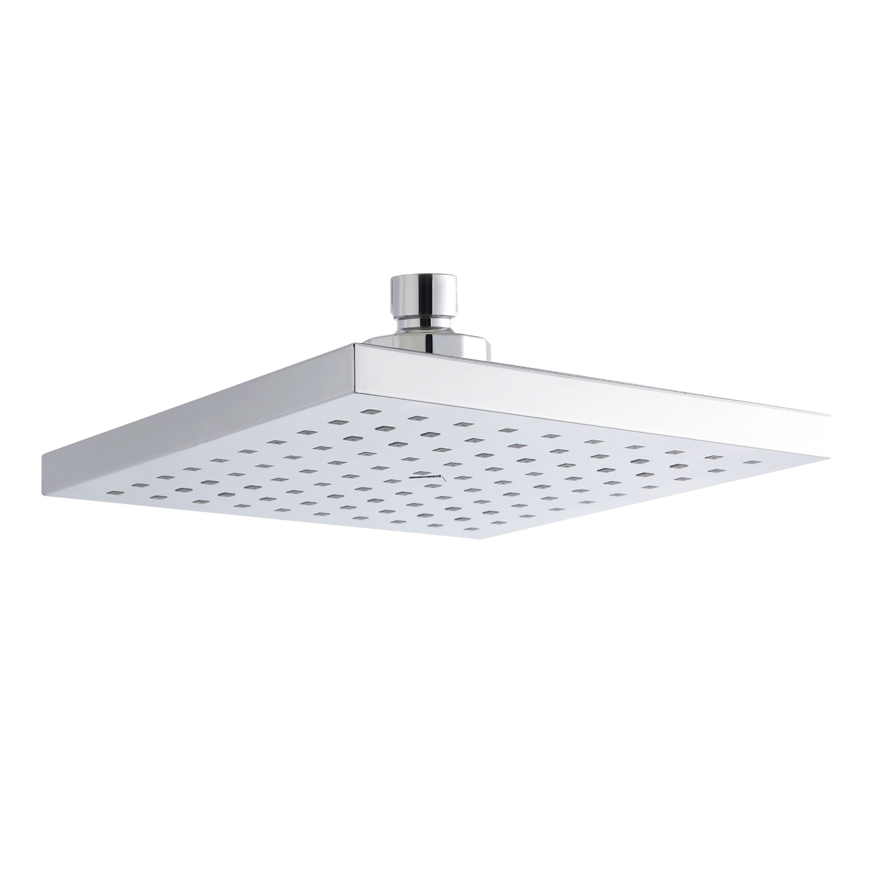 Nuie 200mm x 200mm Square Fixed Shower Head - Chrome