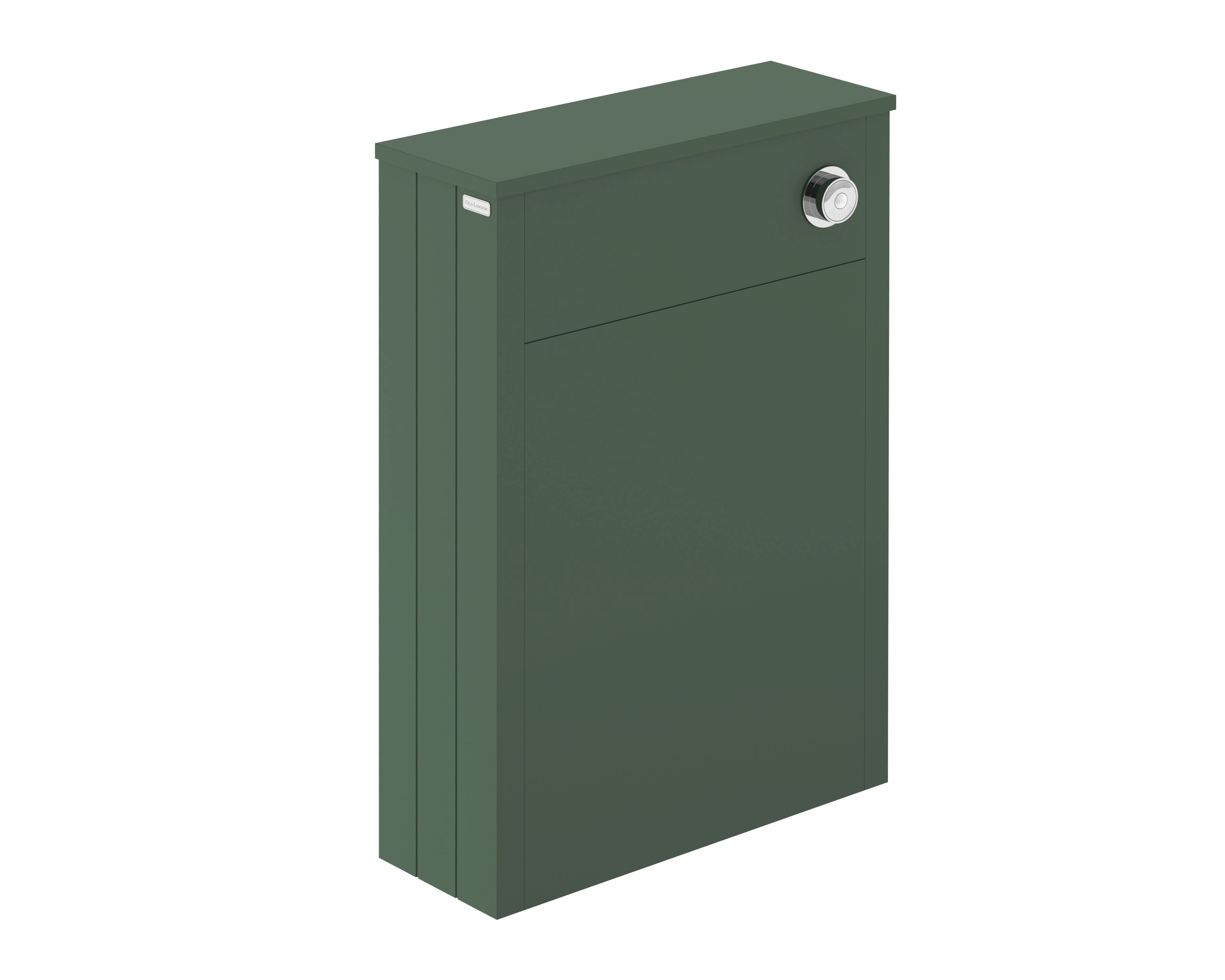 Old London Floor Mounted WC Unit with Textured Woodgrain Finish, Durable for Close Coupled WC Pan and Cistern Bathroom Setups in Hunter Green, 550mm