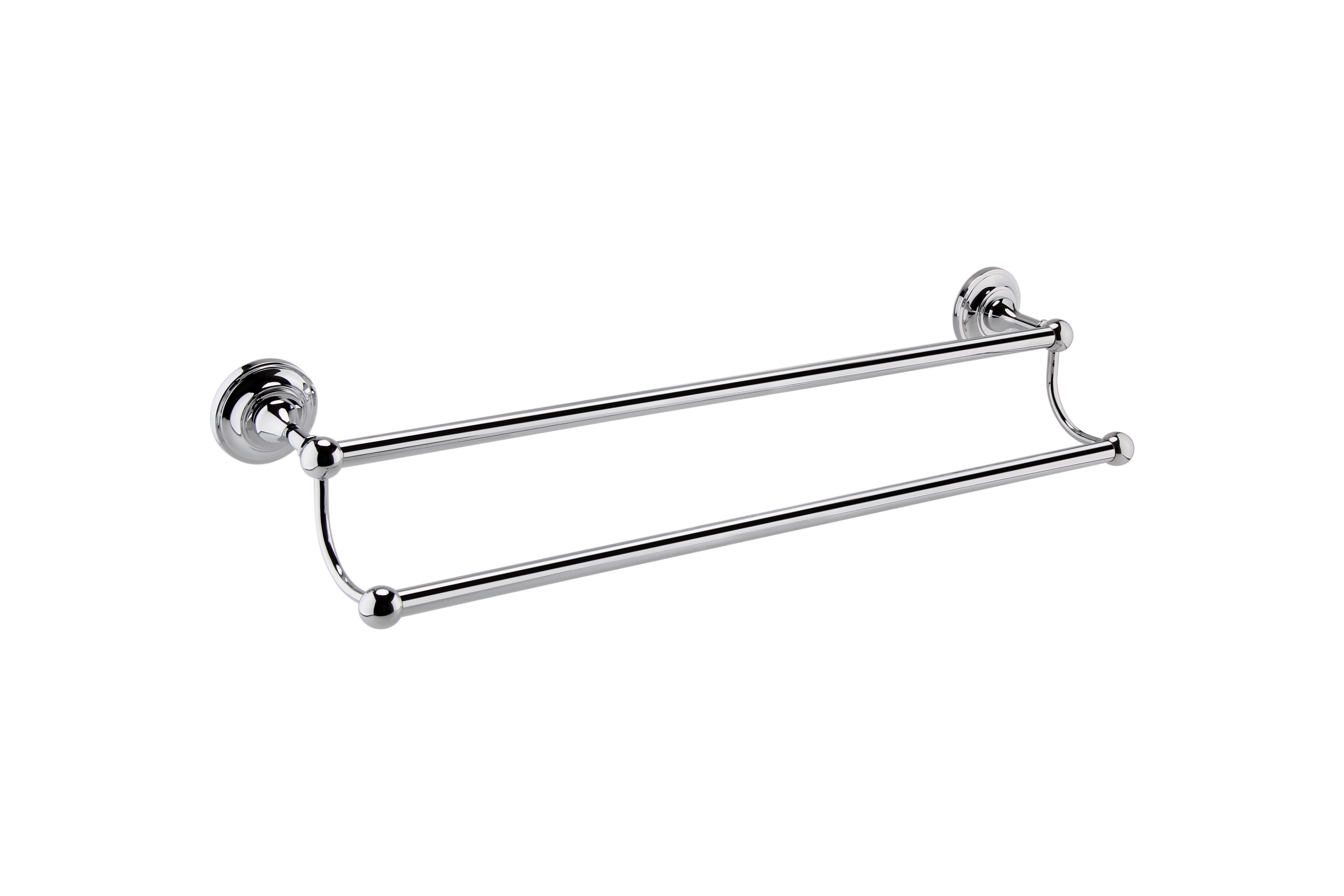Nuie Double Towel Rail - Chrome