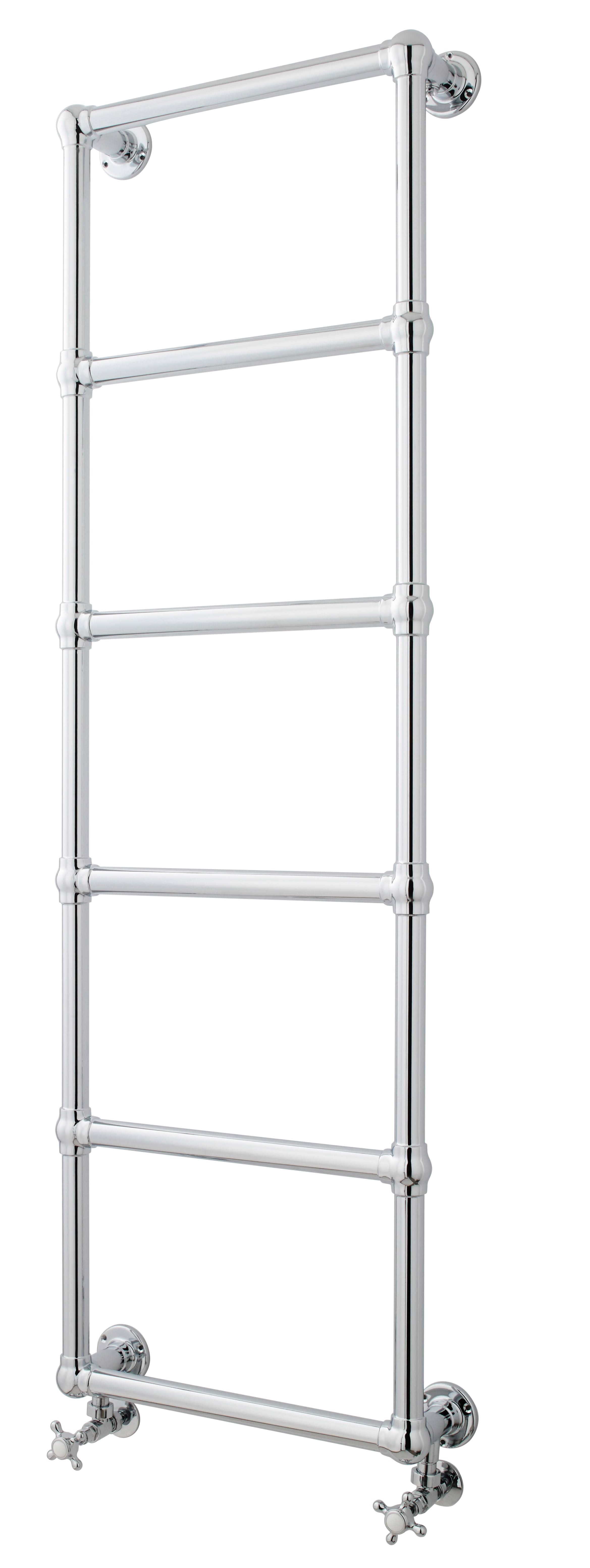 Old London Wall Hung Heated Towel Rails Countess, Stylish Heated Towel Rail, Chrome, 1550 x 600mm