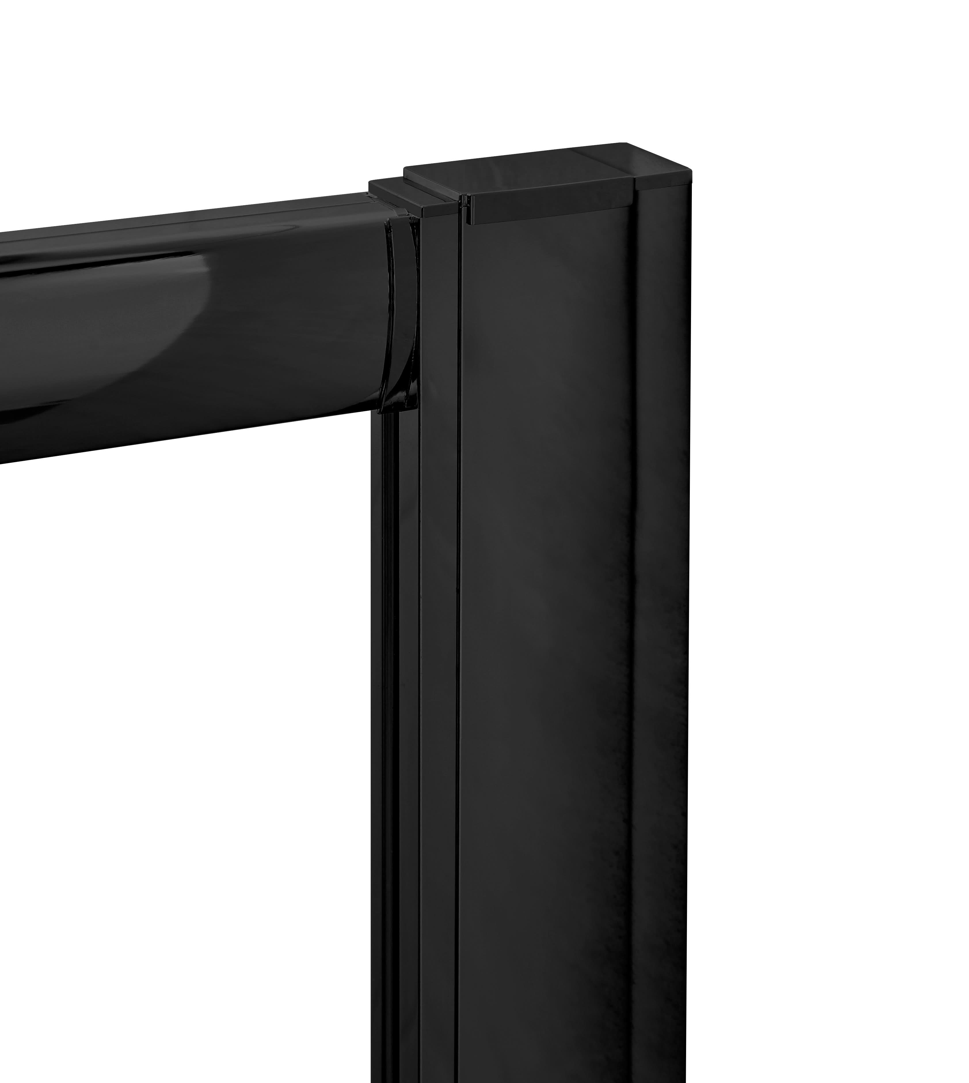 Hudson Reed Shower Profile Extension Kit, Modern Aluminium Bathroom Accessory Enclosures in Matt Black Finish, 1900mm