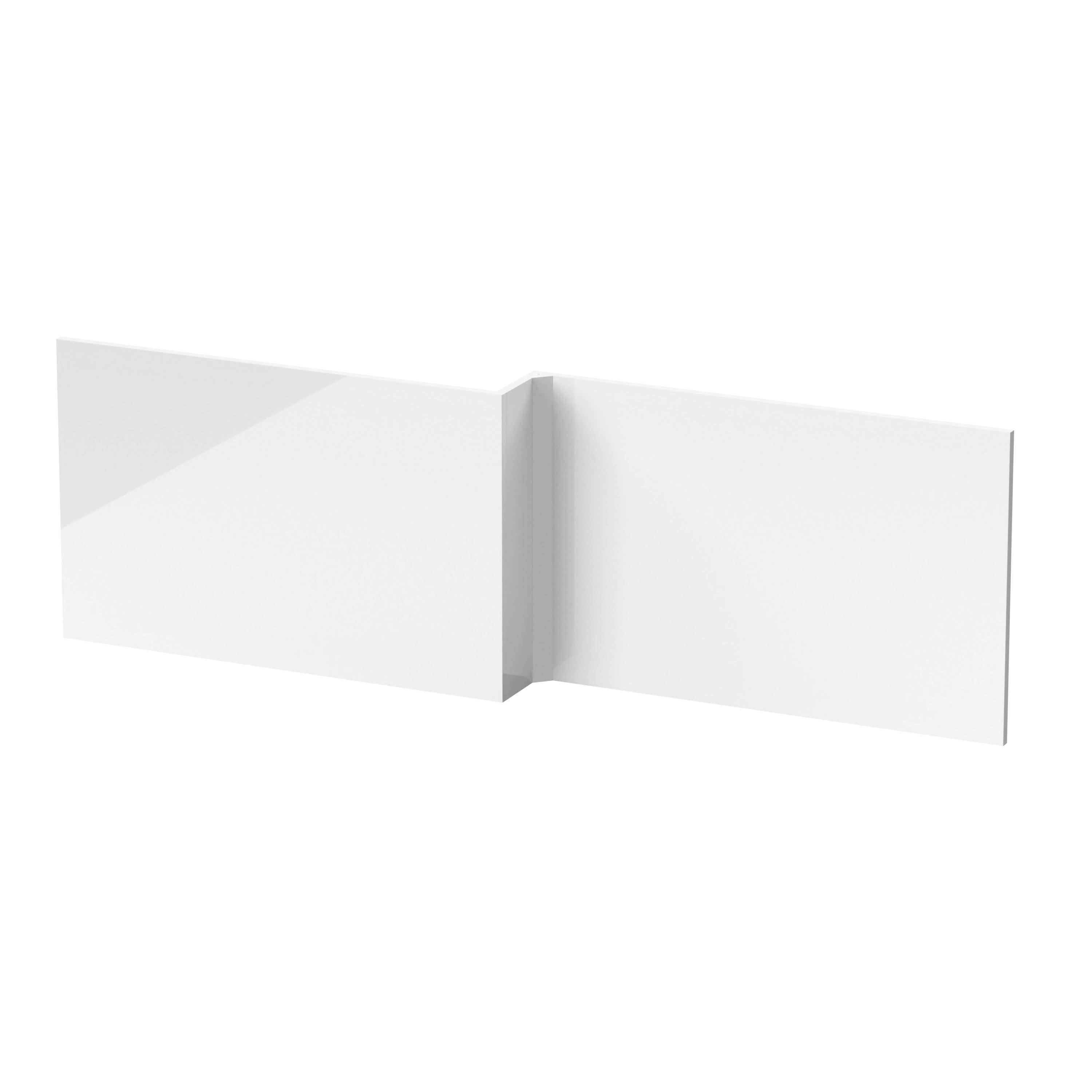 Nuie Athena 1700mm Shower Bath Front Panel - Gloss White