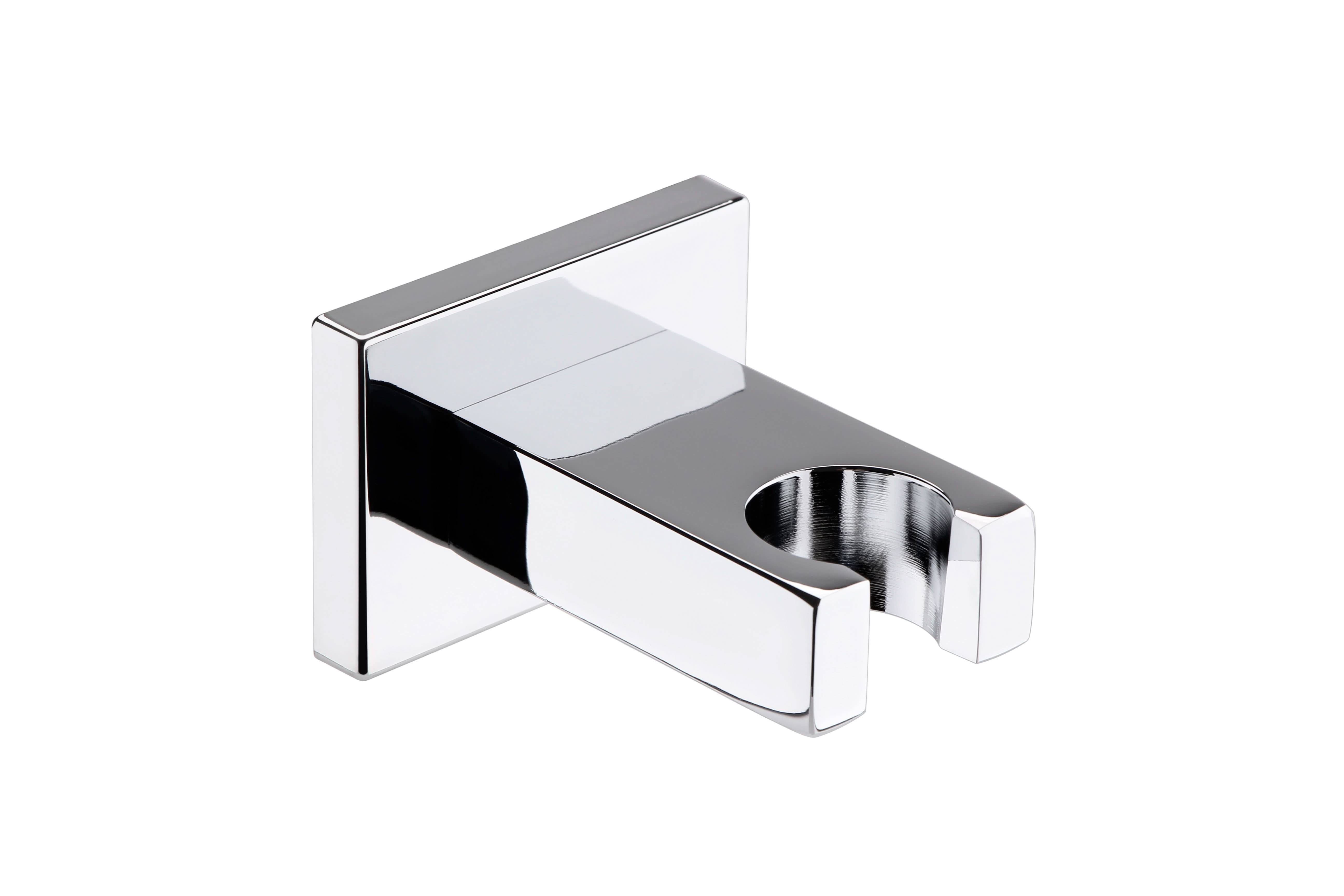 Nuie Square Shower Wall Bracket - Chrome