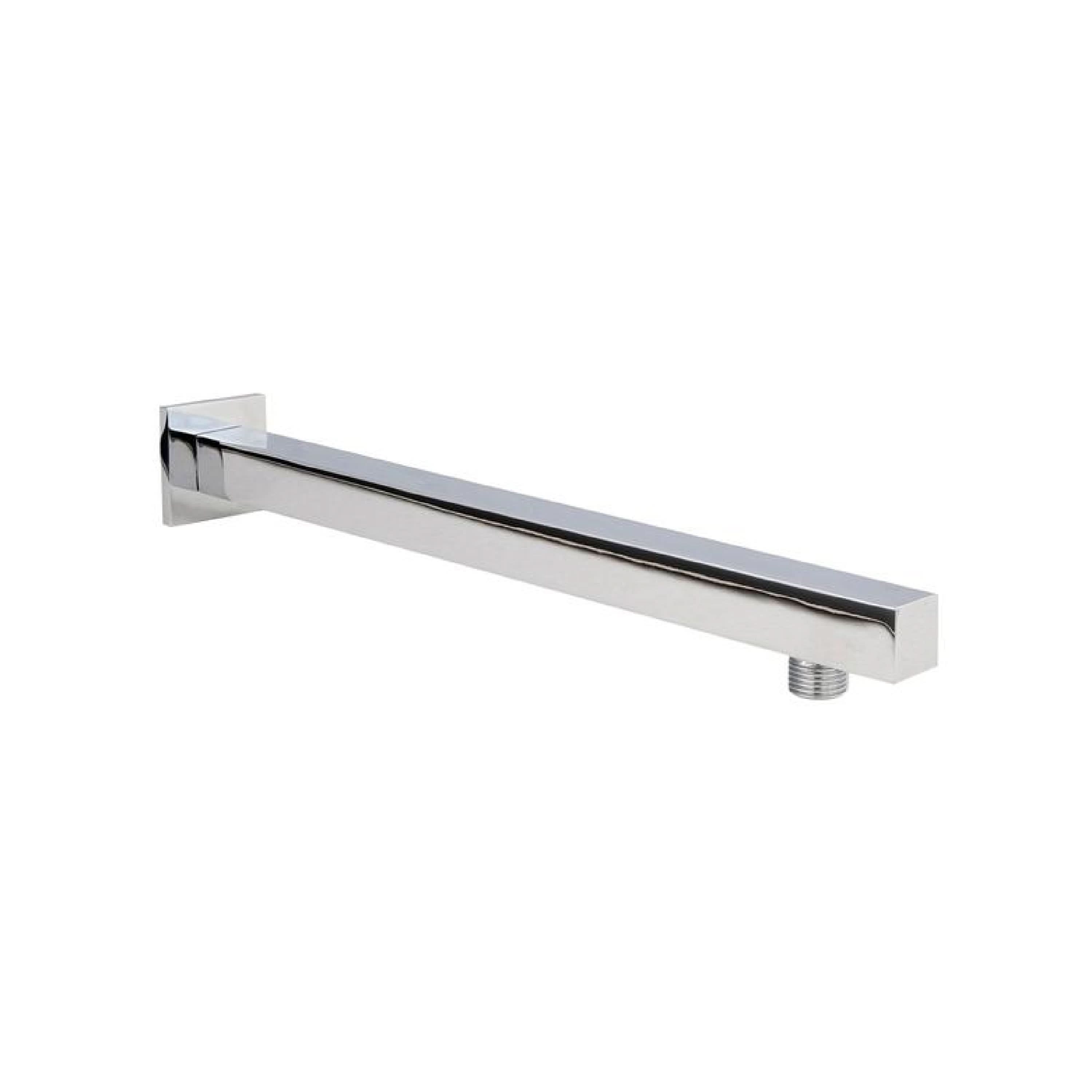 Nuie Square 321mm Long Wall Mounted Shower Arm - Chrome