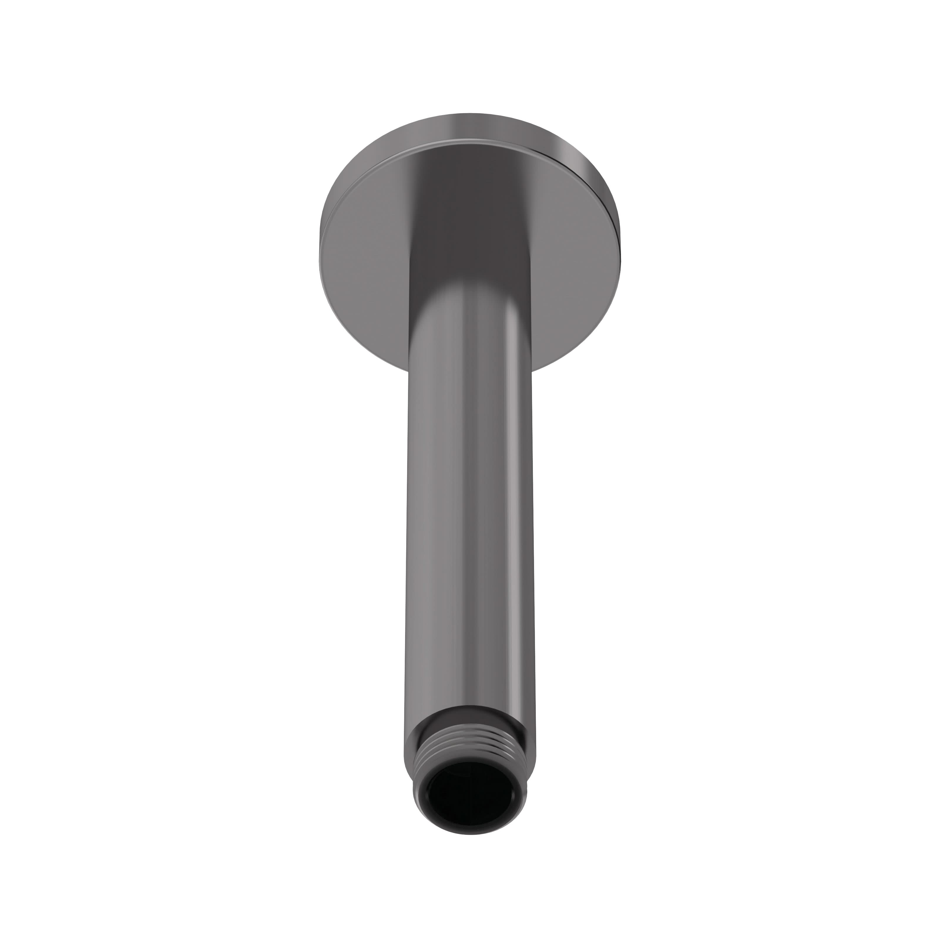 Nuie 150mm Long Ceiling Mounted Shower Arm - Brushed Gun Metal
