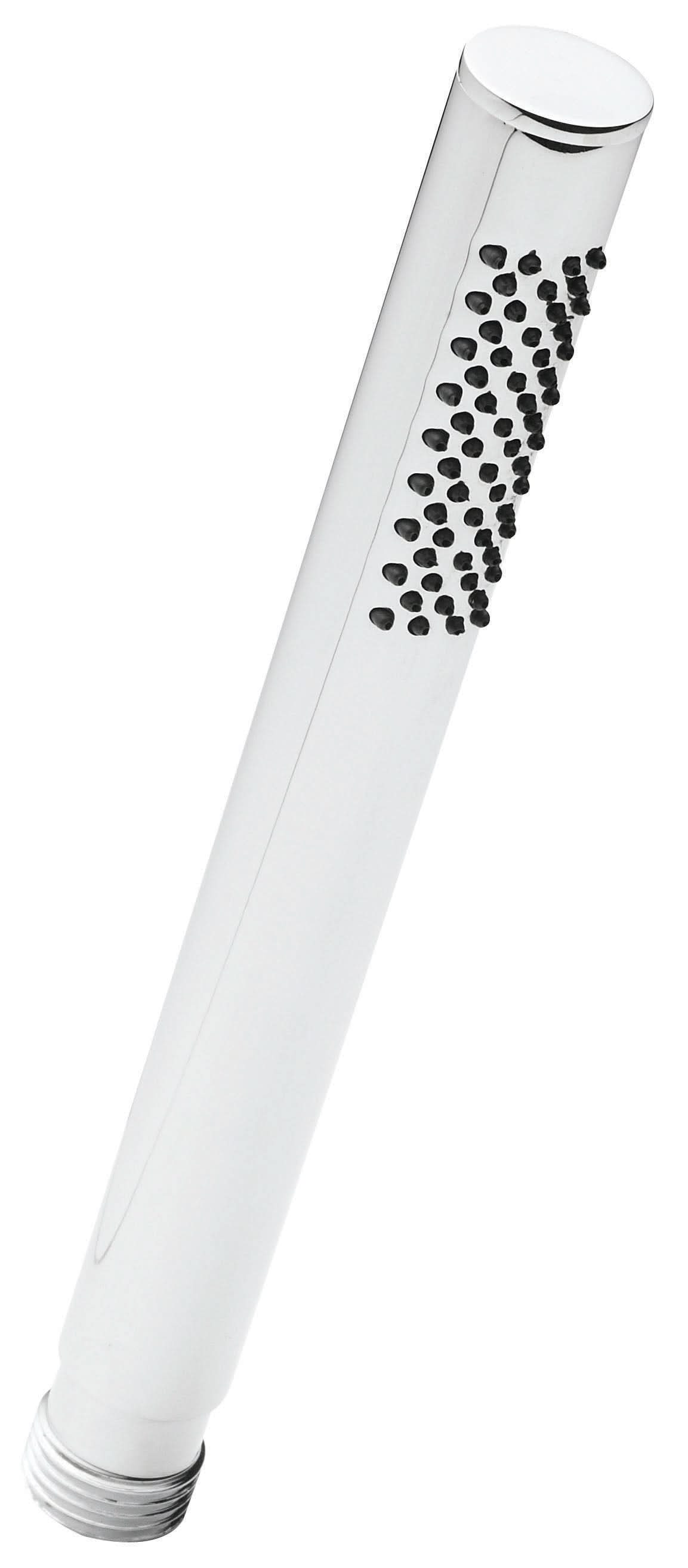 Hudson Reed Brass Pencil Handset, Modern Single Function Spray in Stainless Steel Shower Accessory in Chrome Finish, 195mm x 28mm