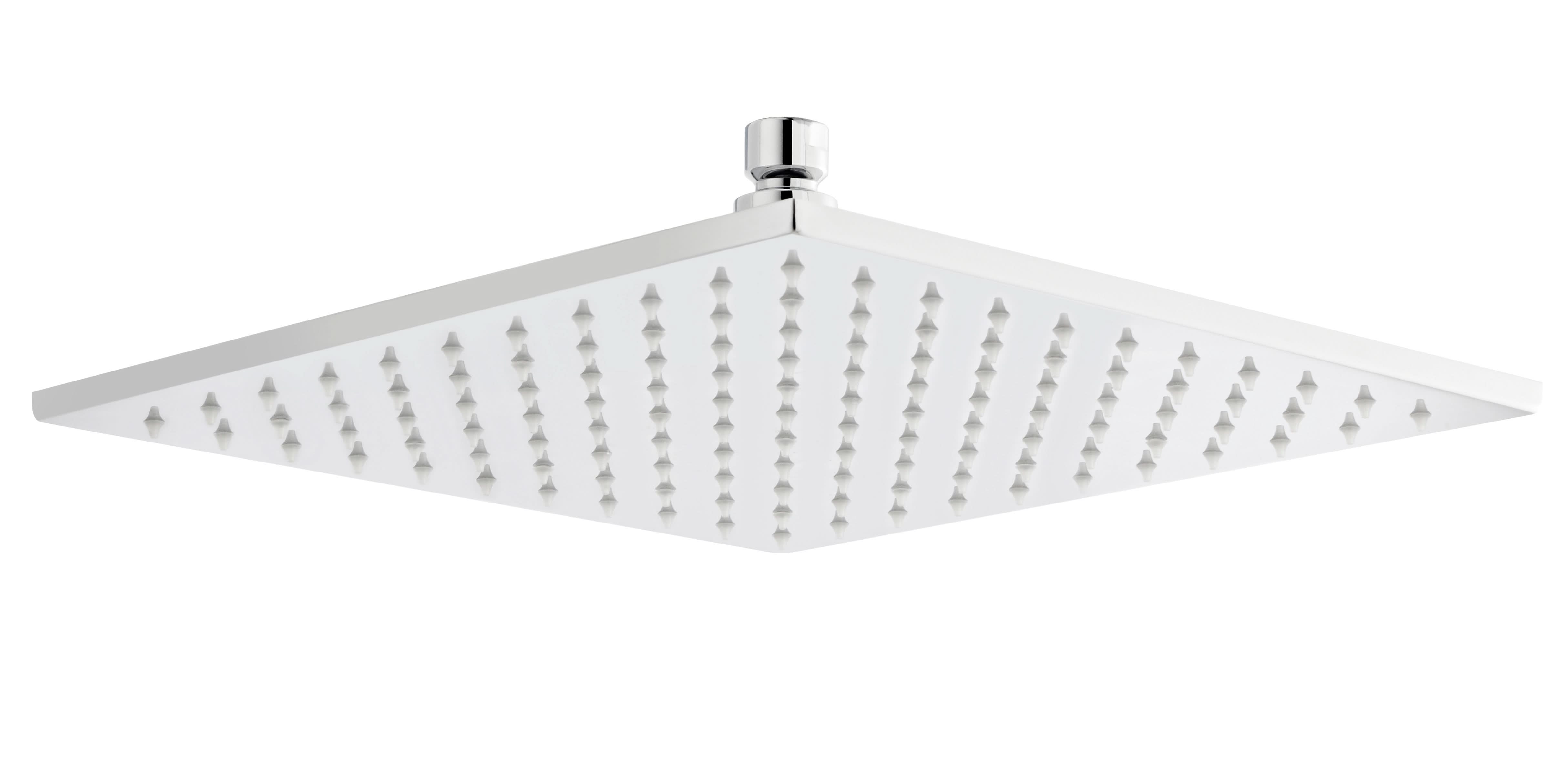 Nuie 300mm x 300mm LED Square Fixed Shower Head - Chrome