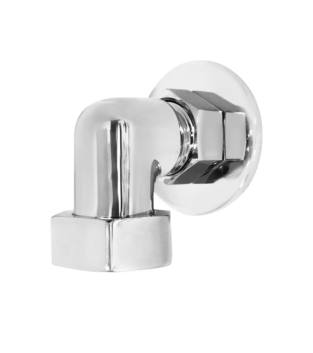 Old London Back To Wall Shower Elbow, Durable Modern Brass Construction Bathroom & Shower Accessories in Chrome Finish