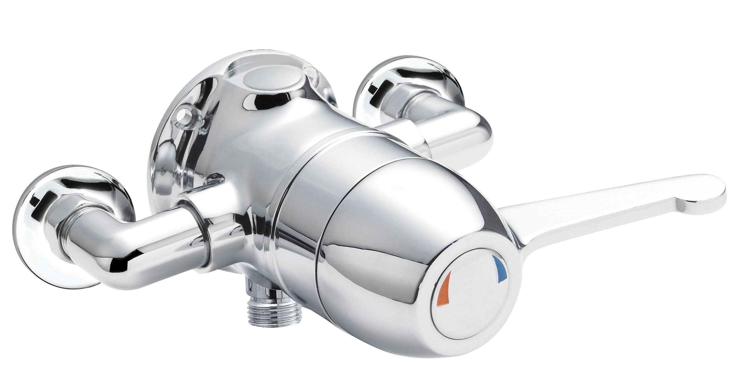 Nuie Sequential Lever Handle Thermostatic Exposed Shower Valve - Chrome