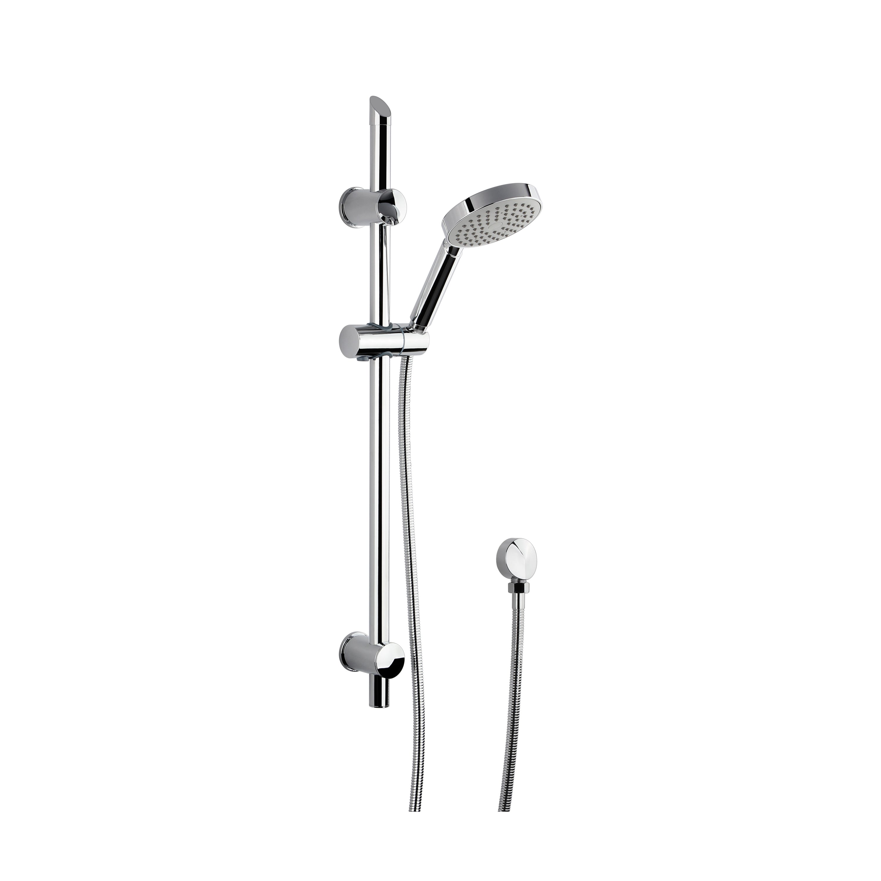 Nuie Modern 820mm High Slider Rail Shower Kit With Handset - Chrome