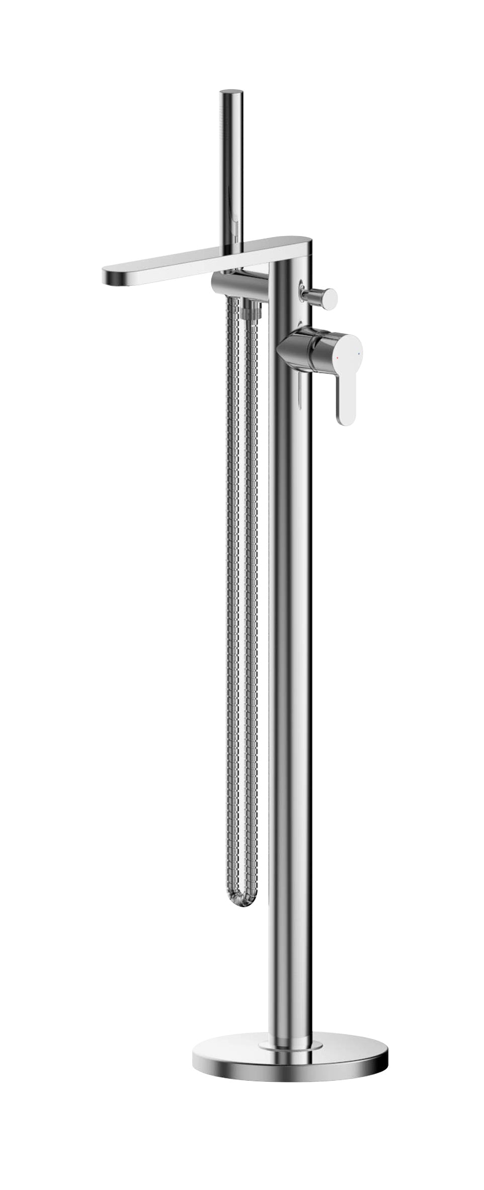 Nuie Arvan Freestanding Bath Shower Mixer Tap with Shower Kit - Chrome