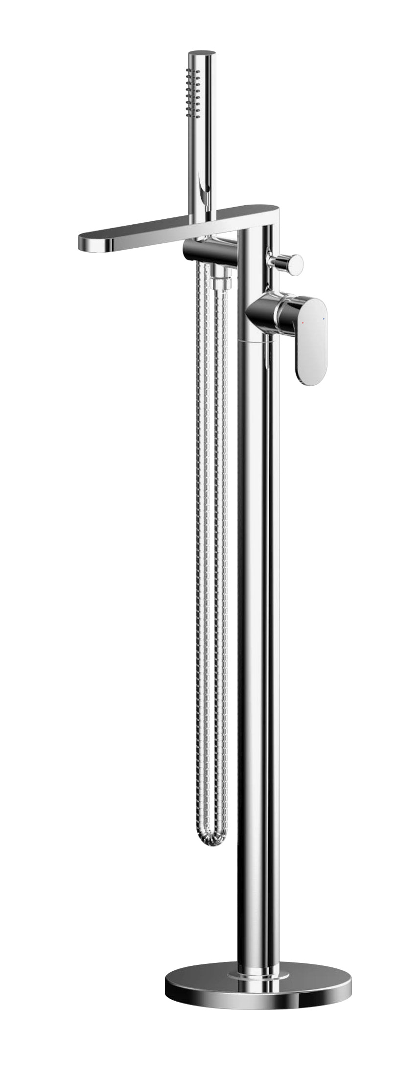 Nuie Binsey Freestanding Bath Shower Mixer Tap with Shower Kit - Chrome