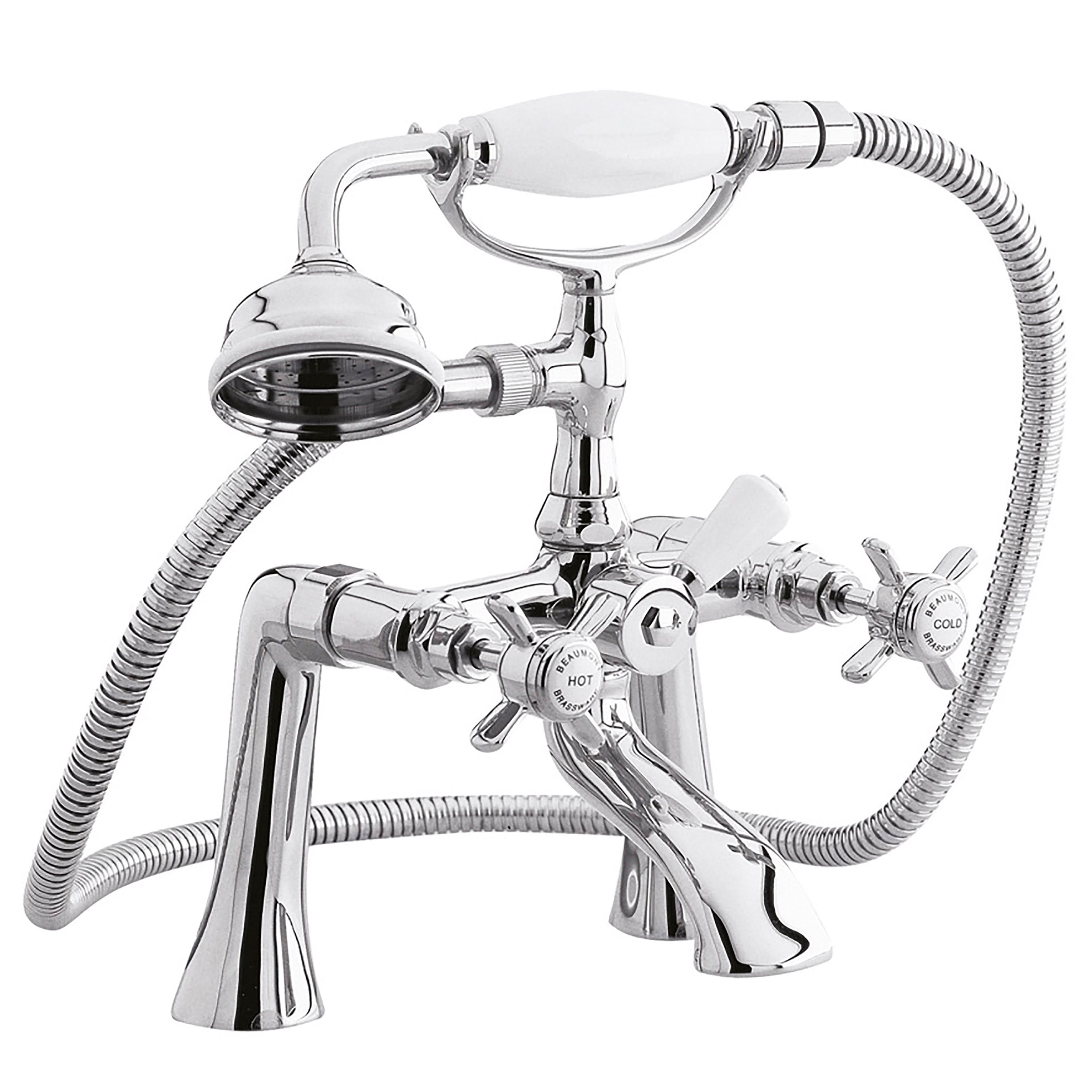 Nuie Beaumont 1/2 Bath Shower Mixer Tap - Chrome