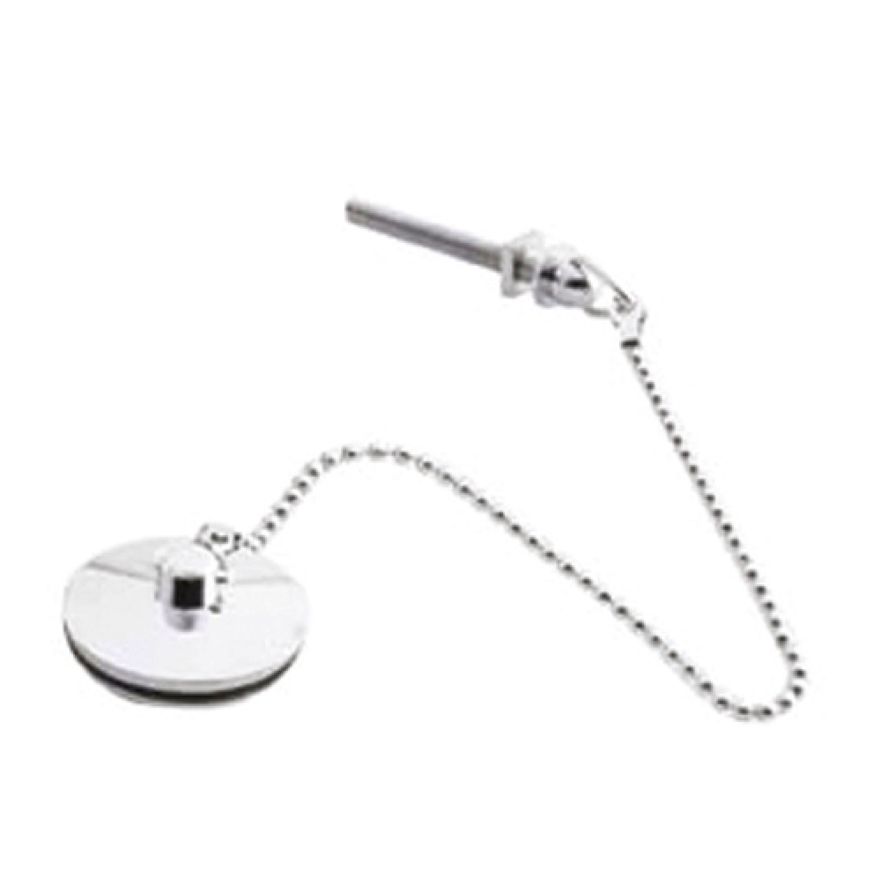 Nuie Brass Basin Plug And Chain Waste - Chrome