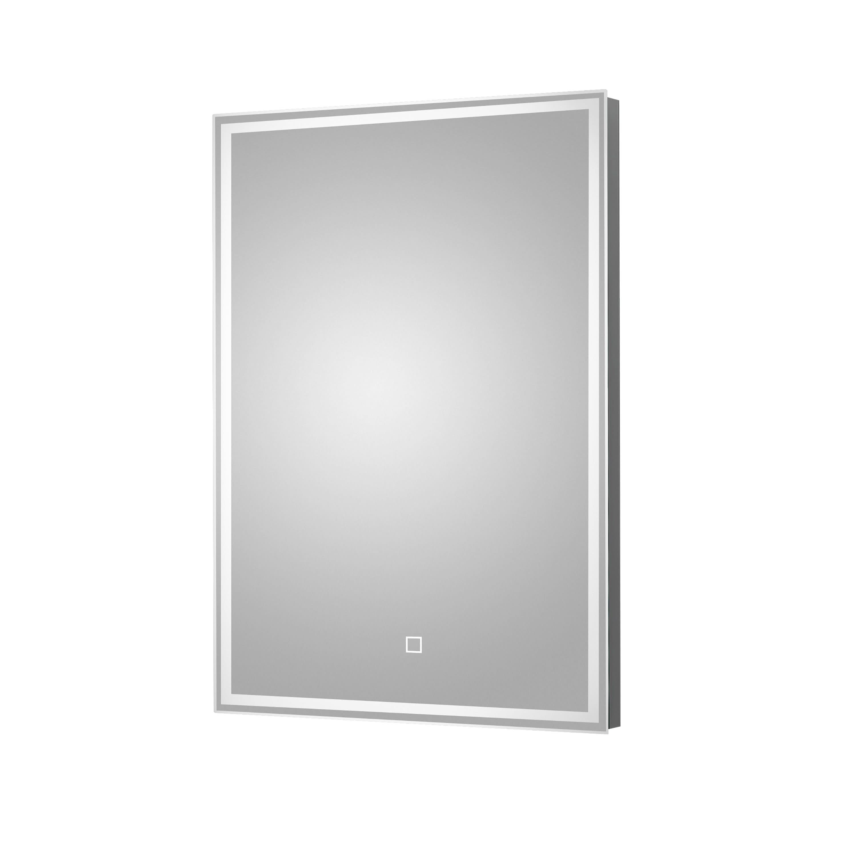 Nuie Lyra LED Illuminated Mirror With Touch Sensor - 700mm x 500mm - Clear