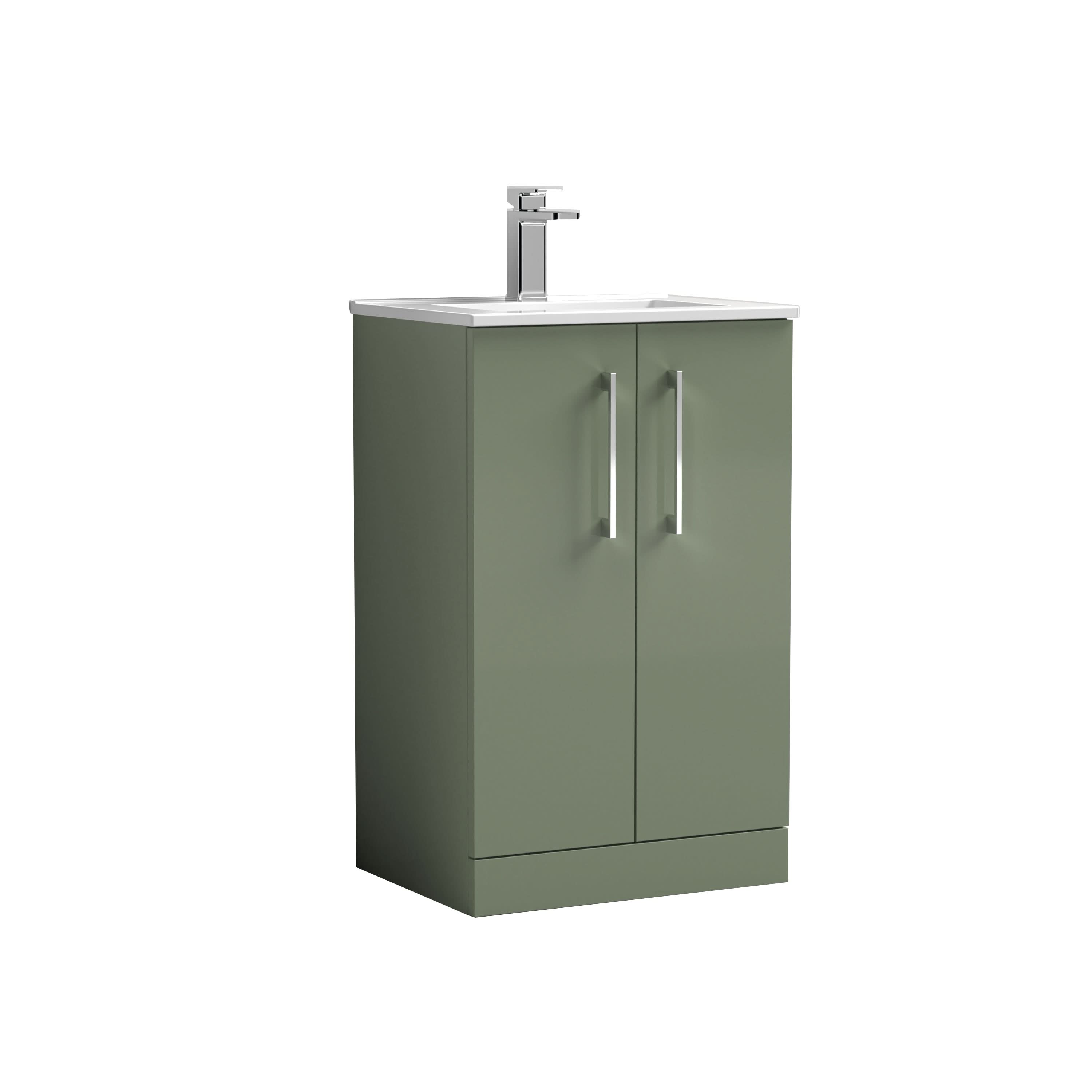 Nuie Arno 2 Door Floorstanding Vanity Unit With Basin-2 500mm Wide
