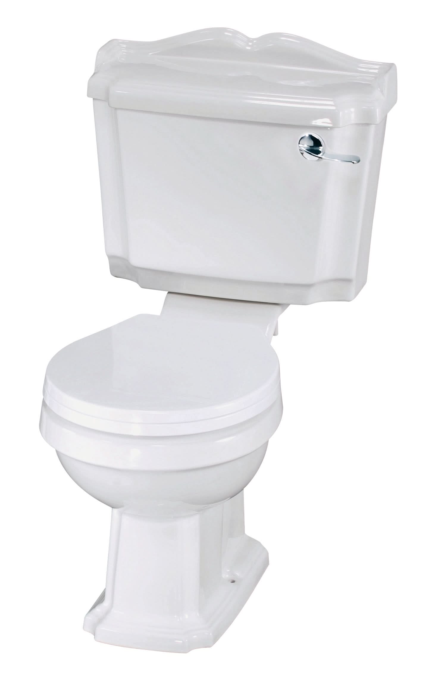 Nuie Legend Close Coupled Toilet With Cistern And Standard Close Seat - White