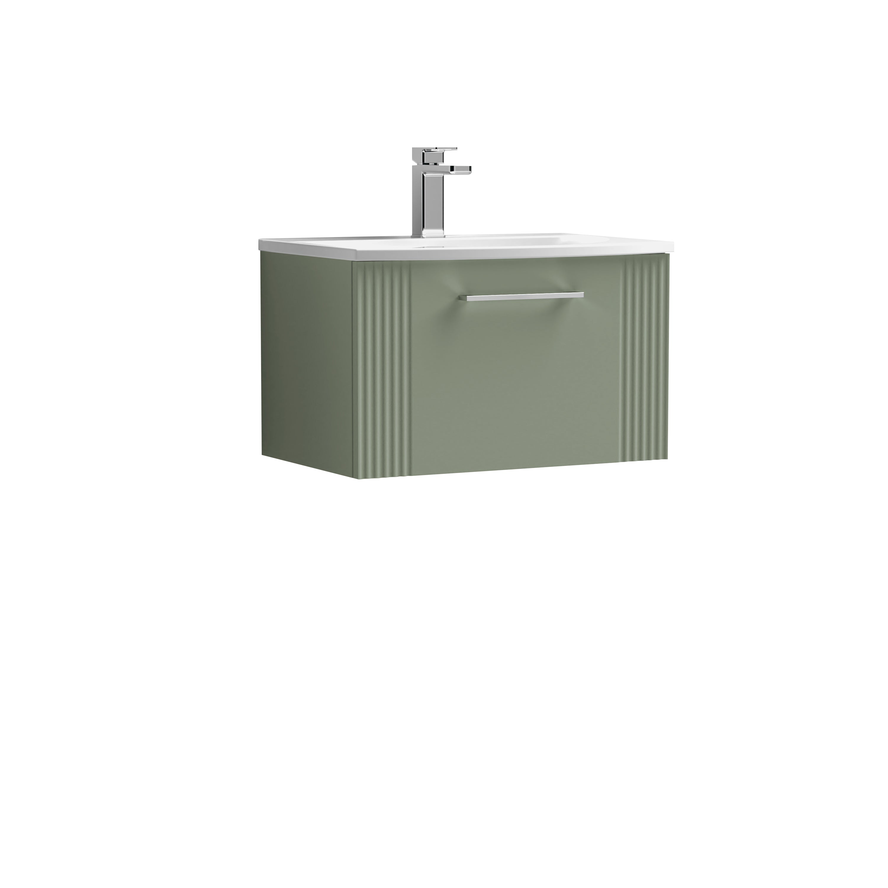 Nuie Deco 1 Drawer Wall Hung Vanity Unit With Basin-4 600mm Wide