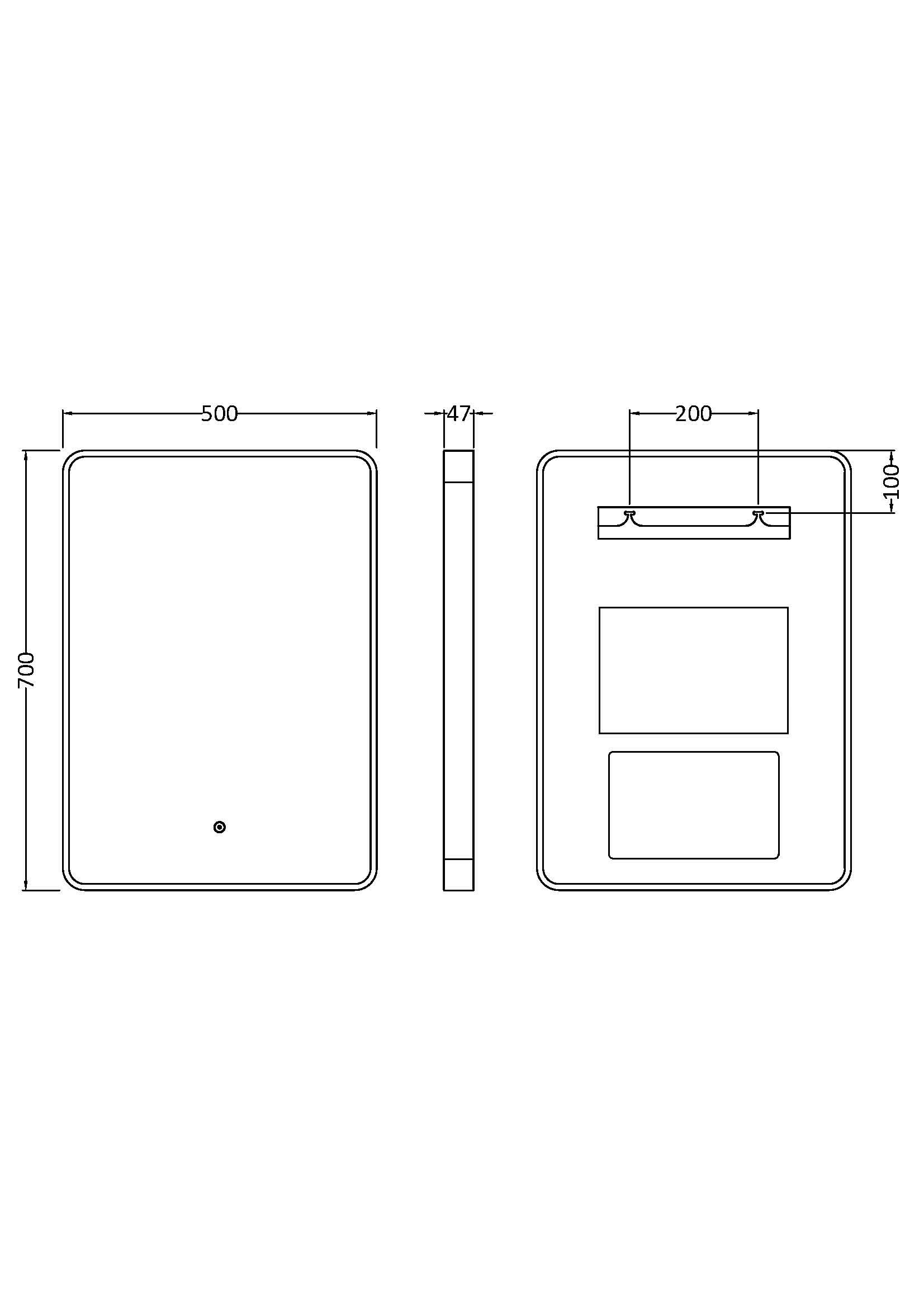 Hudson Reed Pictor Framed LED Bathroom Mirror with Touch Sensor, Demister Pad & Illuminated Wall Mirror with Mains Powered in Brushed Brass Frame, 700 x 500mm