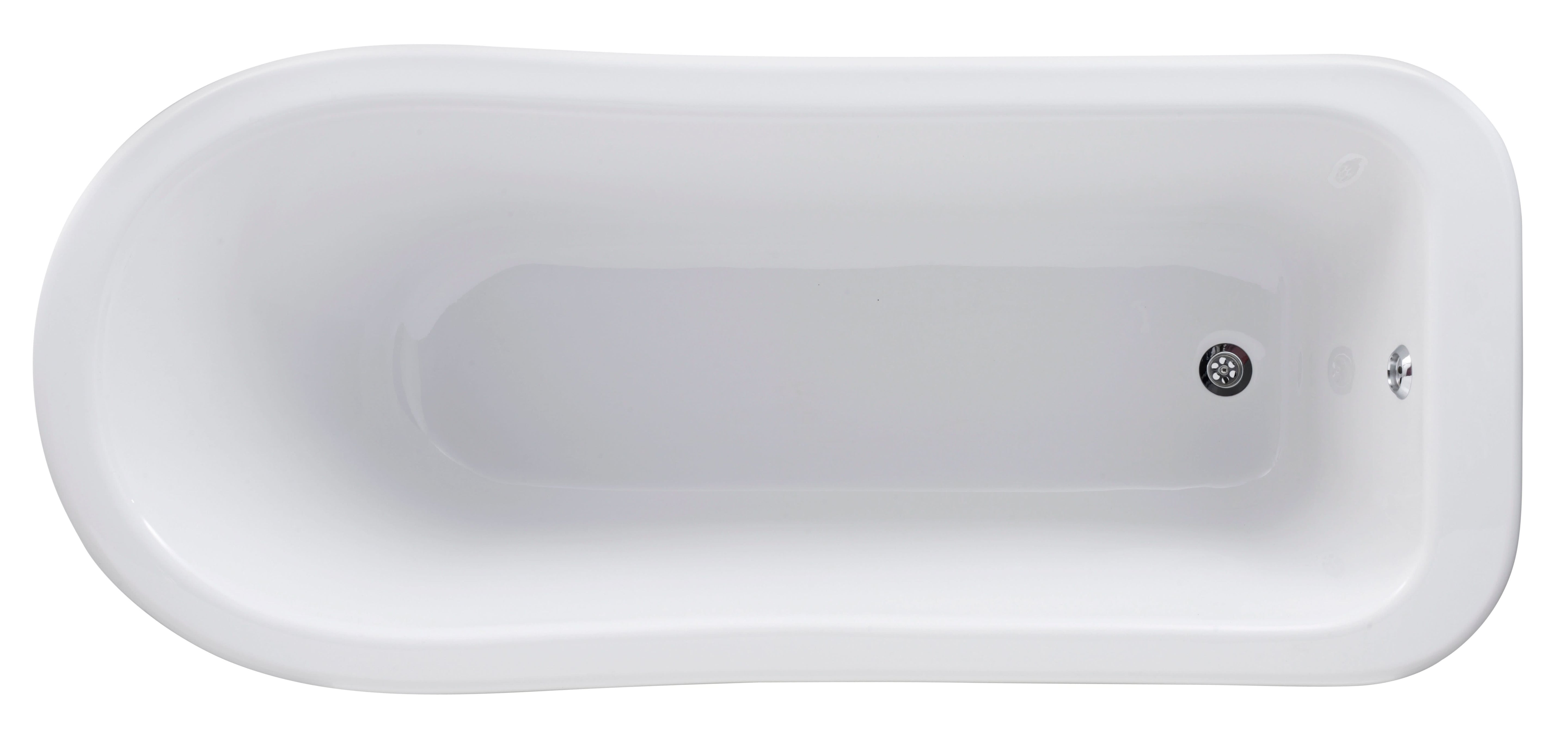 Old London Brockley Freestanding Bath Tub with Corbel Leg Set, Durable Double Ended Traditional Bathroom Style in White, 1500mm