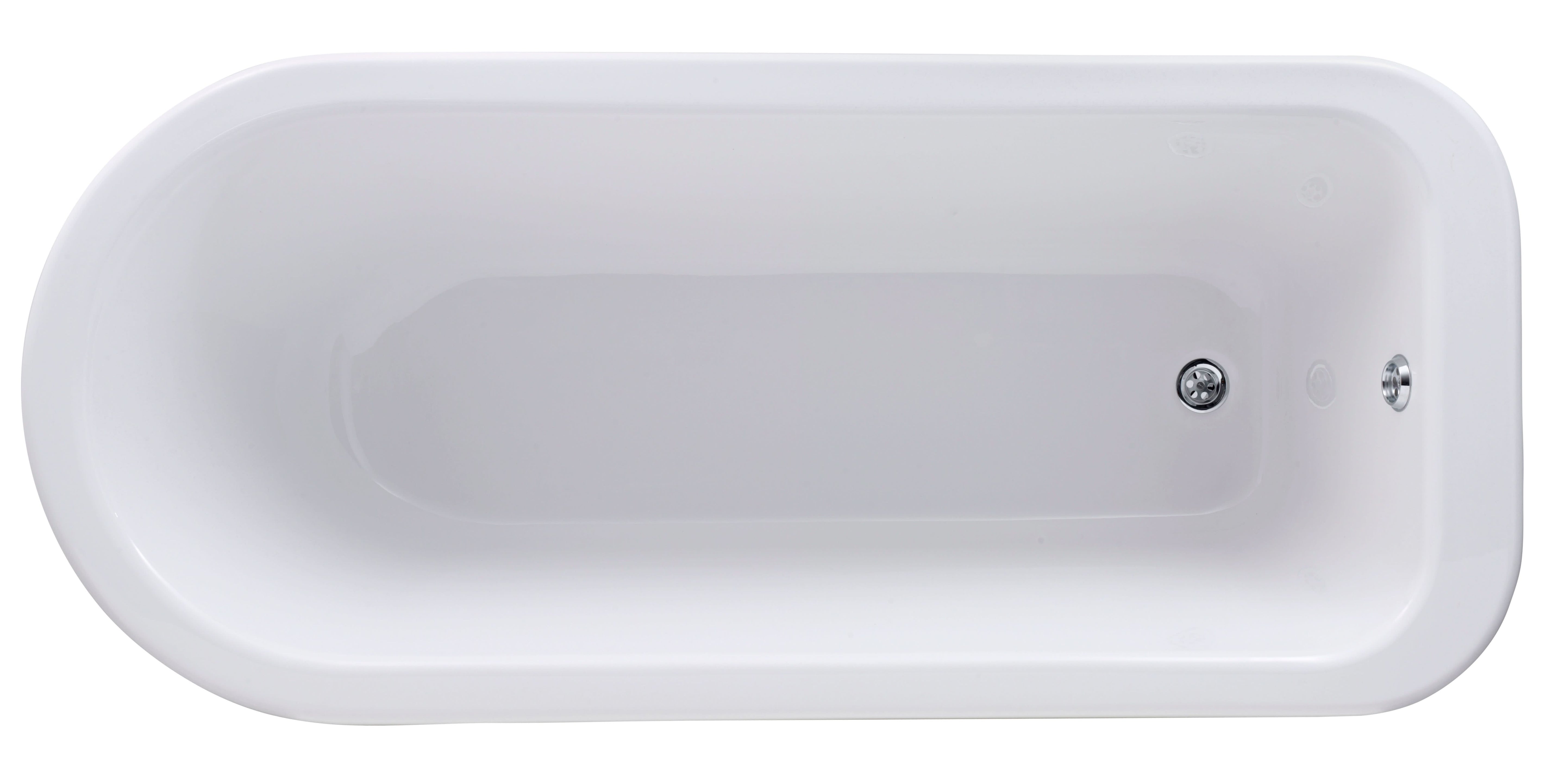 Old London Barnsbury Freestanding Bath Tub with Corbel Leg Set, Durable Single Ended Traditional Bathroom Style in White, 1700mm