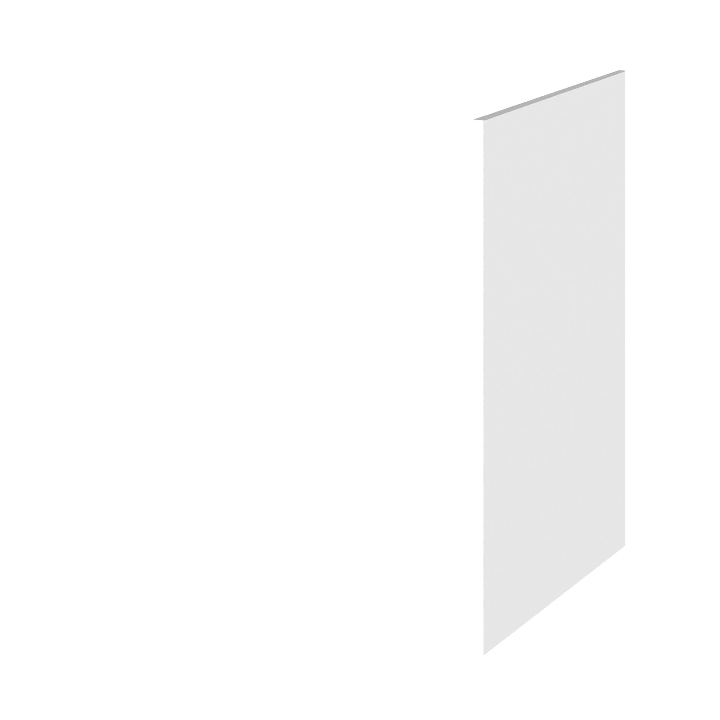 Hudson Reed Fusion Fitted Decorative End Panel, Bathroom Vanity Unit Side Panel for Modern Bathrooms in Gloss White, 890 x 370mm