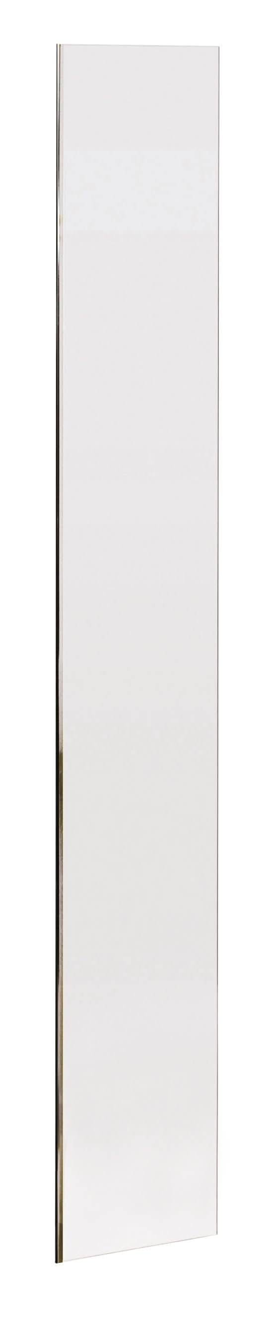 Hudson Reed Wetroom Return Screen Frameless, Durable Toughened Safety Glass Wet Room Glass Panels & Shower Screen in Chrome, 215mm