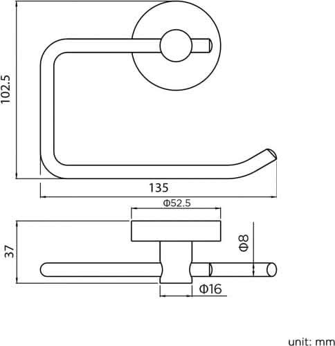 iBathUK Lumo Designer Bathroom Accessory Set, Chrome Towel Ring, Robe Hook & Toilet Roll Holder for Modern Bathrooms