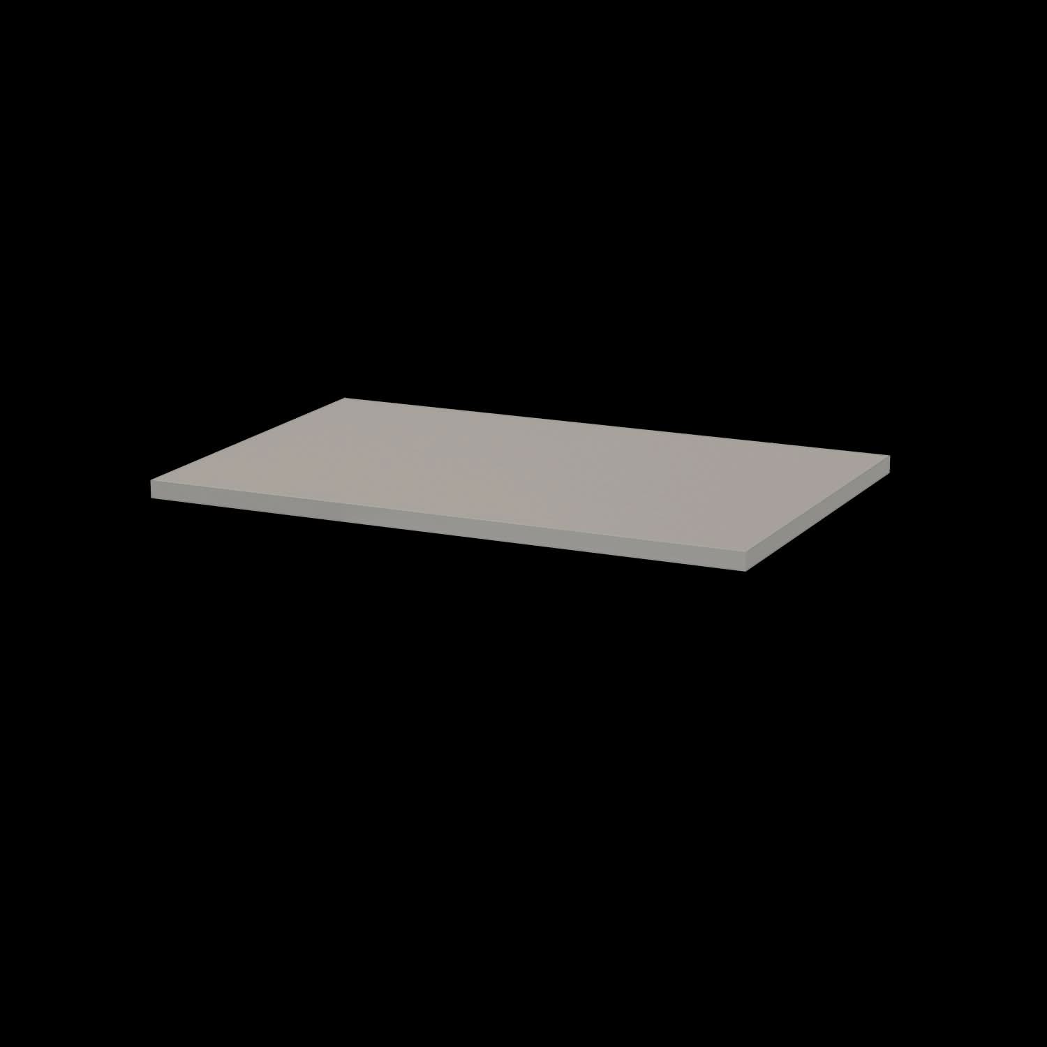 Hudson Reed Solid Surface Worktop for Bathroom Vanities, Durable Stone Countertop for Modern Bathroom and Vanity Units in Premium Satin Grey, 600mm