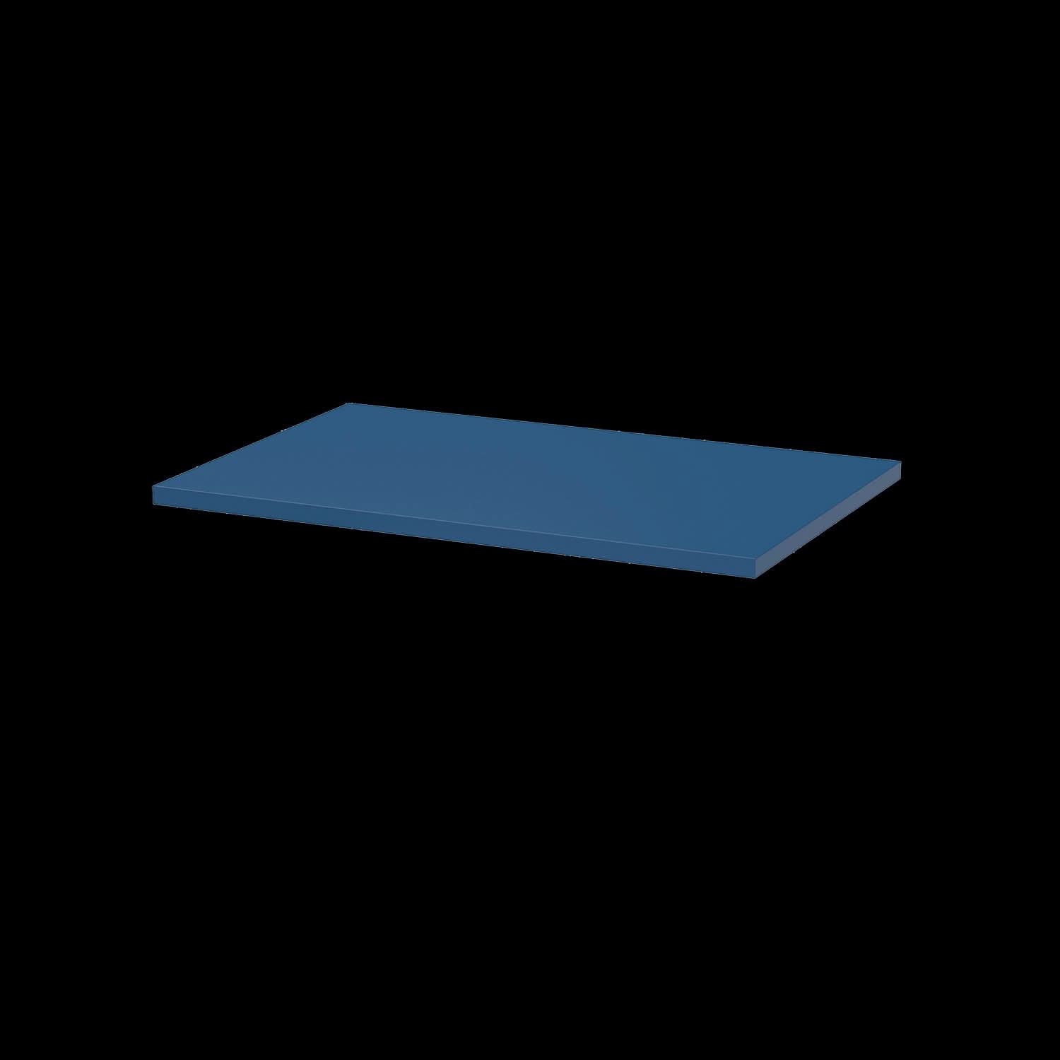 Hudson Reed Solid Surface Worktop for Bathroom Vanities, Durable Stone Countertop for Modern Bathroom and Vanity Units in Premium Satin Blue, 600mm
