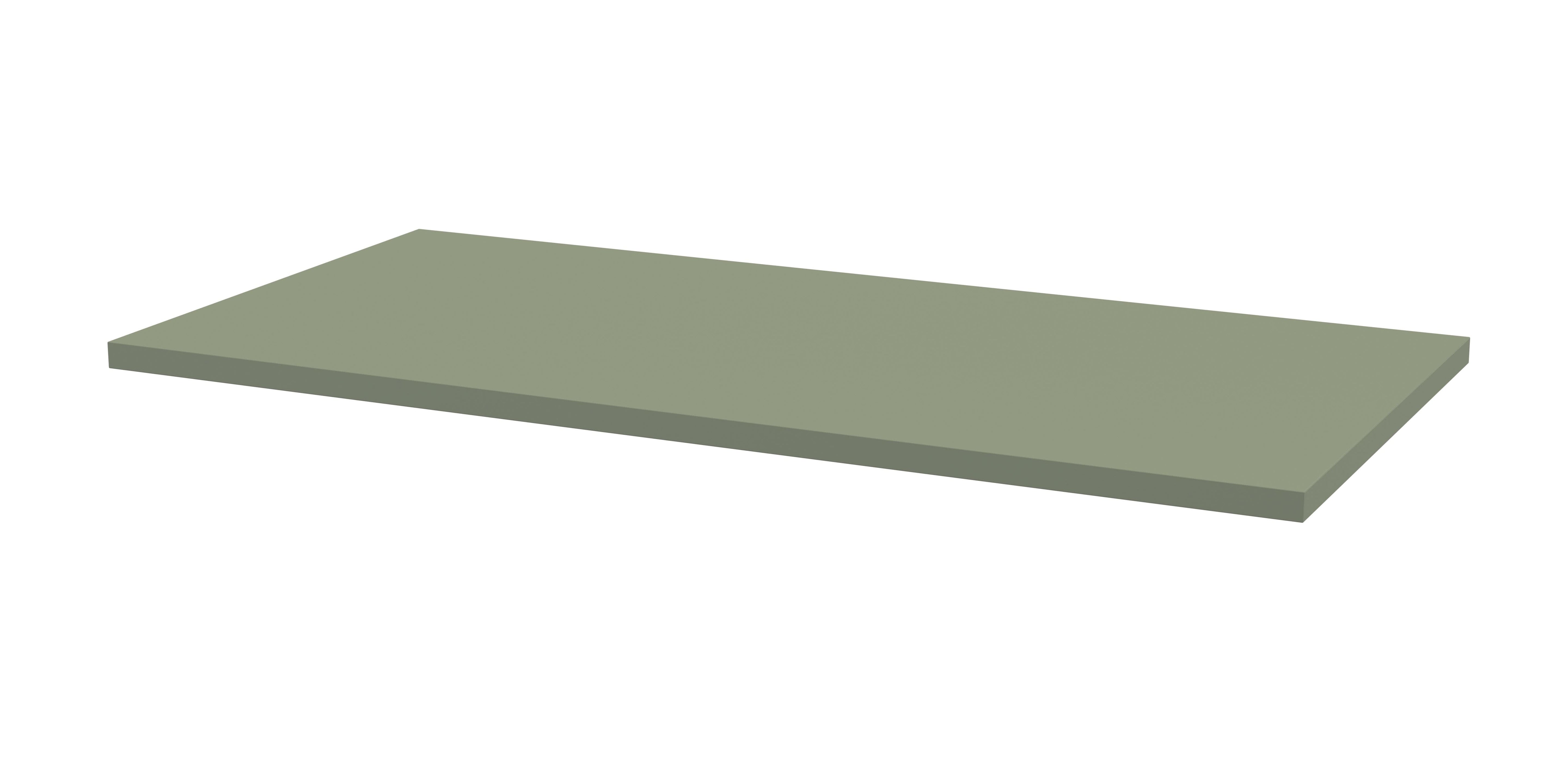 Hudson Reed Arno Solid Surface Worktop for Bathroom Vanities, Durable Stone Countertop for Modern Bathroom and Vanity Units in Premium Satin Green, 800mm