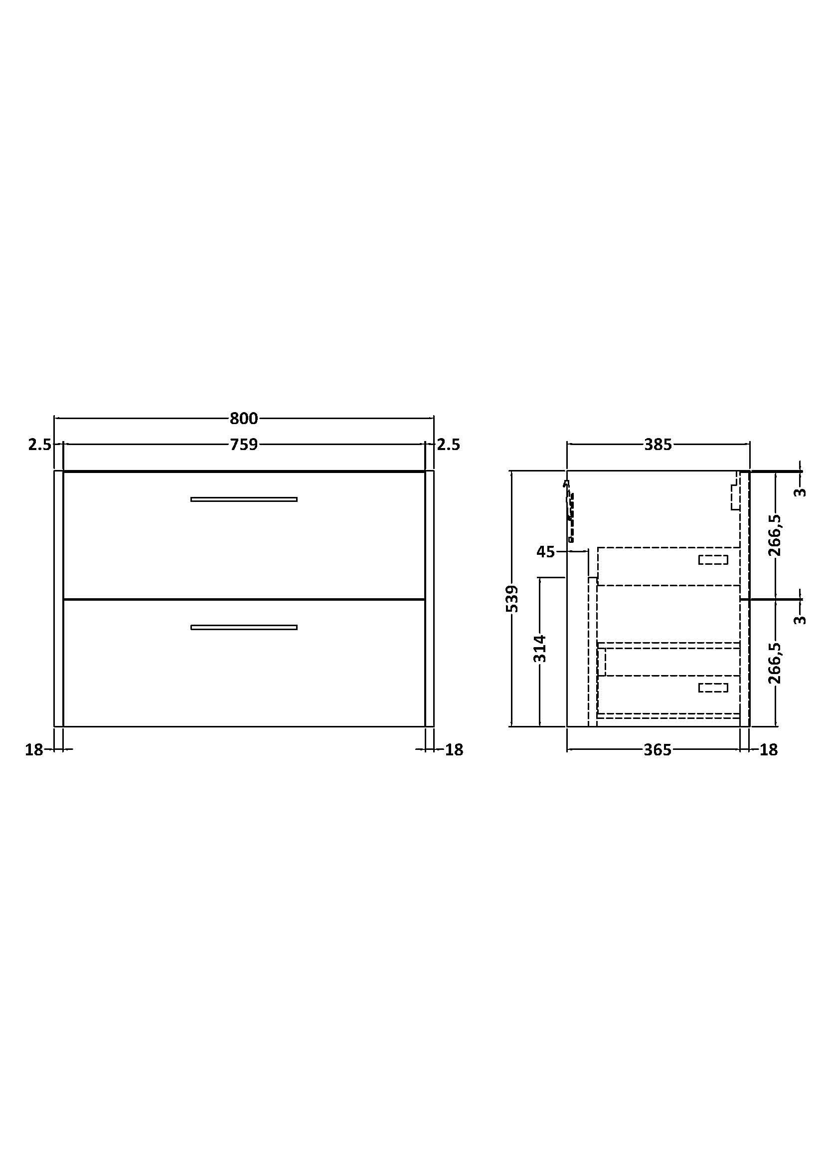 Hudson Reed Juno Wall Hung Vanity Unit, Durable 2 Soft Close Door with D Shape Handle Cabinet for Compact Bathroom in Coastal Grey Textured Woodgrain Finish, 800mm