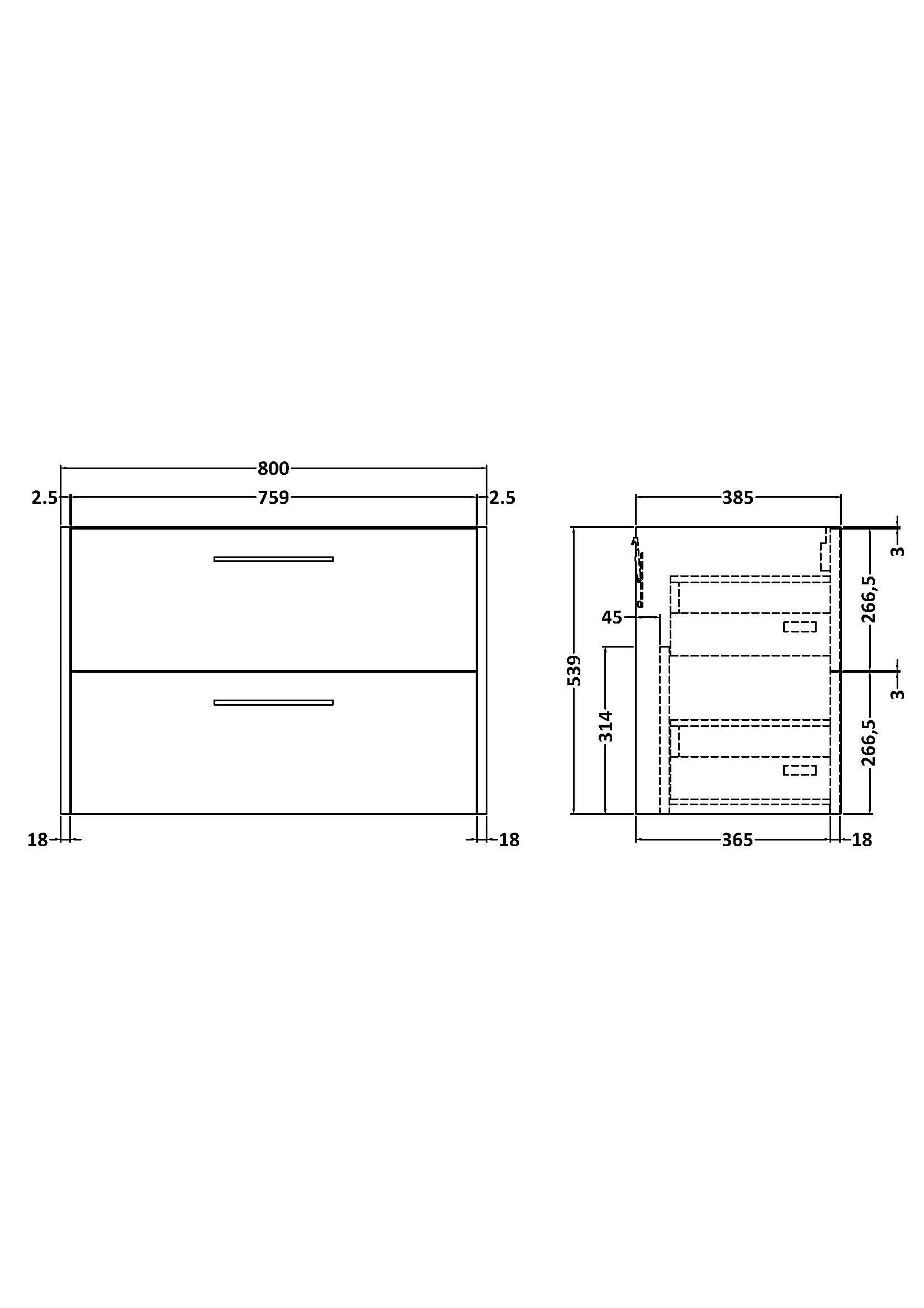 Hudson Reed Juno Wall Hung Vanity Unit, Durable 2 Soft Close Door with D Shape Handle Cabinet for Compact Bathroom in Metallic Slate Textured Woodgrain Finish, 800mm