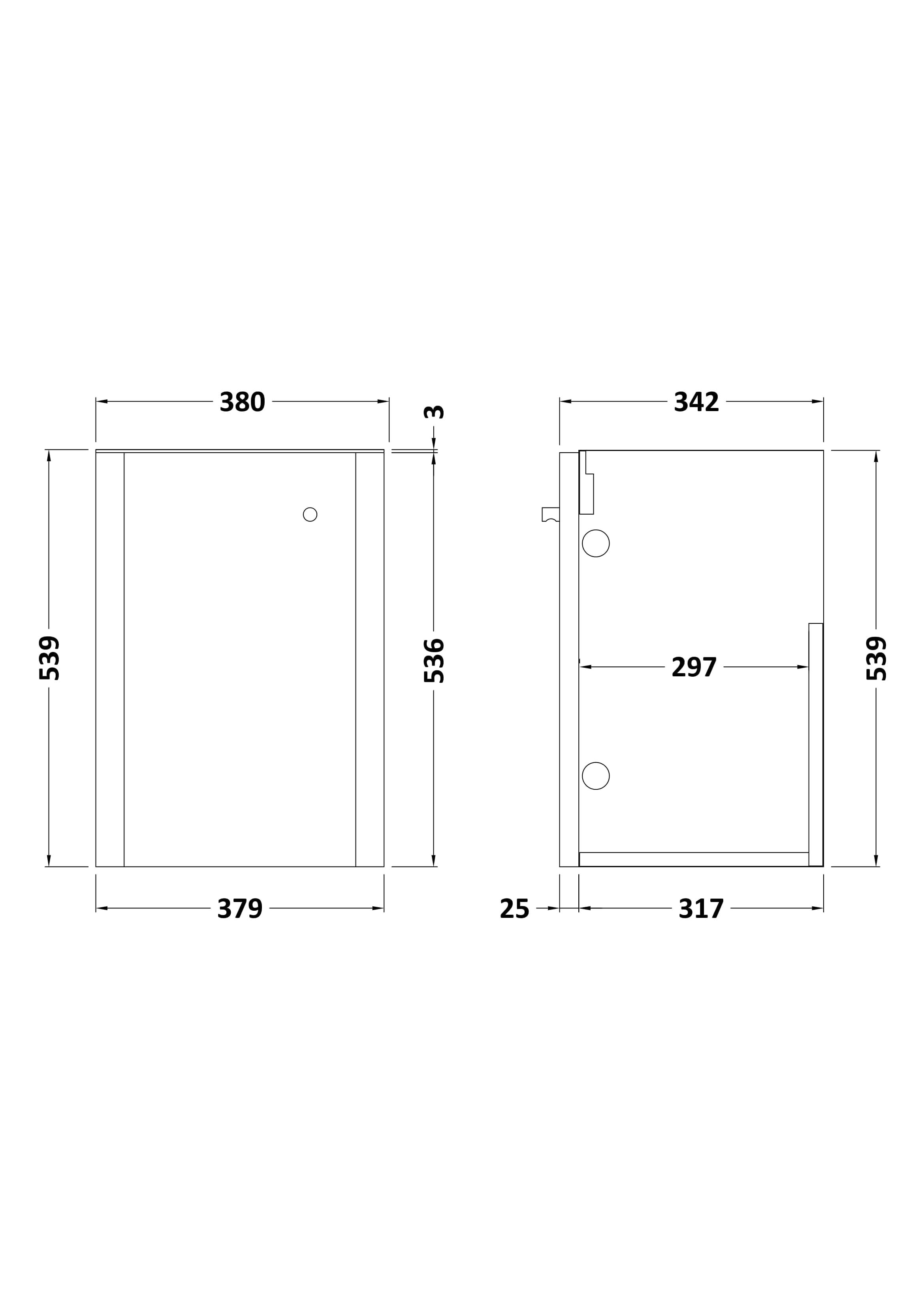 Hudson Reed Core Wall Hung Vanity Unit, Durable Single Soft Close Door Cabinet with Knob Handle Vanity Unit for Small Bathrooms in Gloss White Finish, 400mm