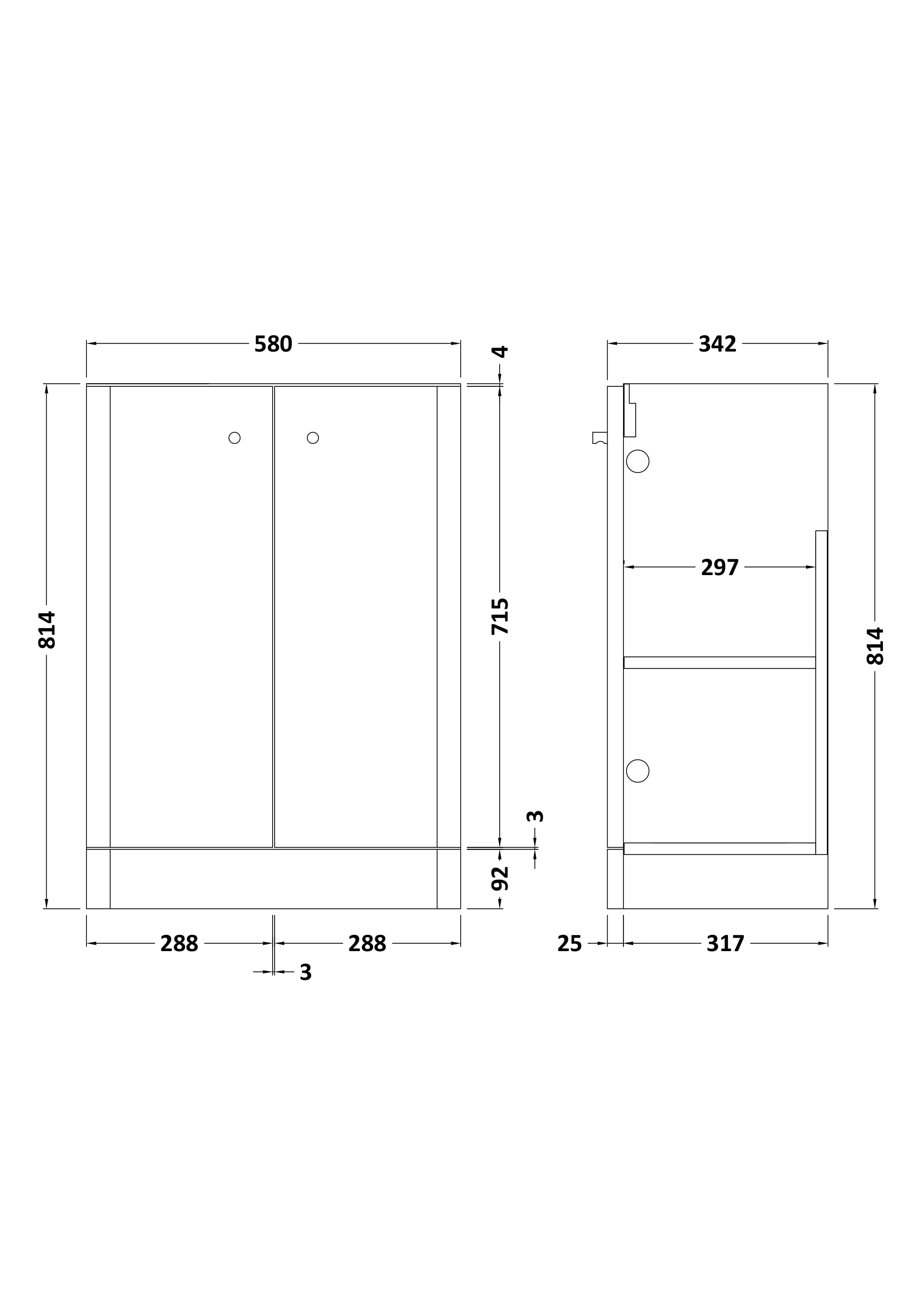 Hudson Reed Core Floor Standing Vanity Unit, Durable Double Soft Close Door Cabinet with Knob Handle Vanity Unit for Small Bathrooms in Satin Green Finish, 600mm