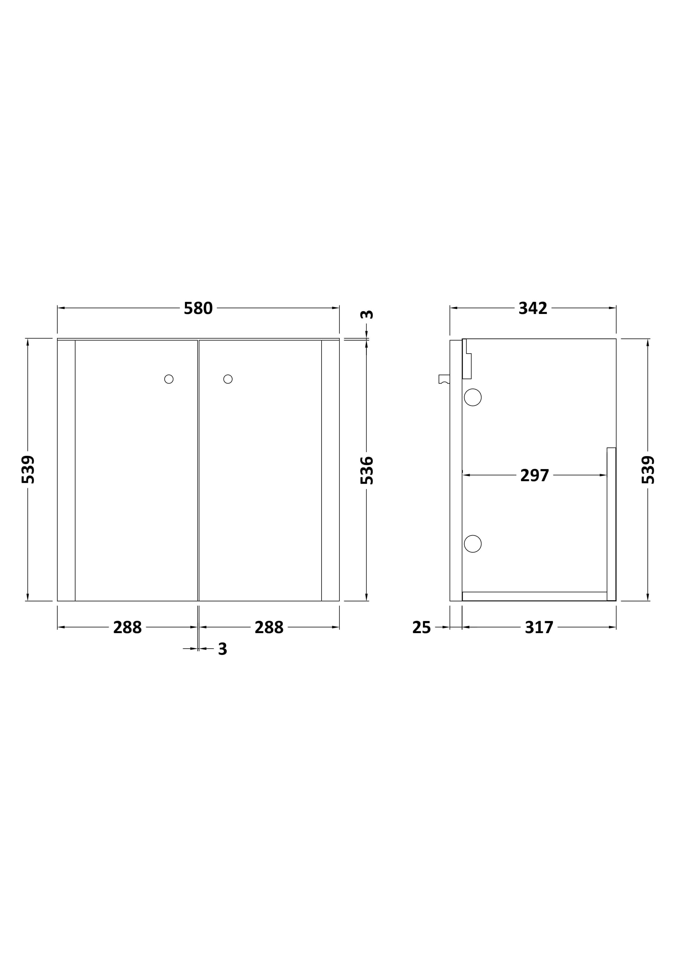 Hudson Reed Core Wall Hung Vanity Unit, Durable Double Soft Close Door Cabinet with Knob Handle Vanity Unit for Small Bathrooms in Satin Green Finish, 600mm