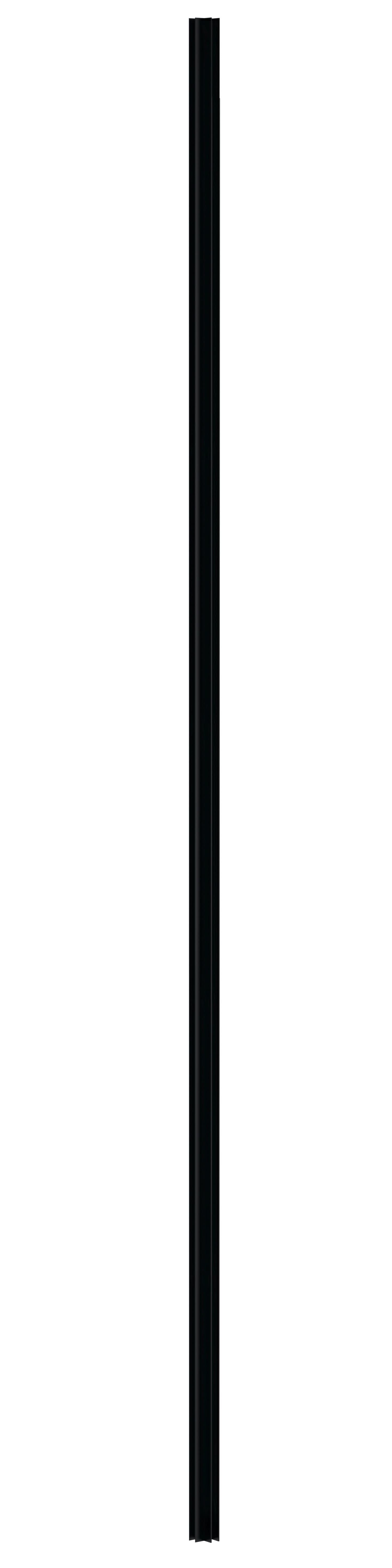 Hudson Reed Return Screen 'L' Profile Kit, Wetroom Screens Accessories for Glass Panel & Shower Screen in Matt Black, 1950mm