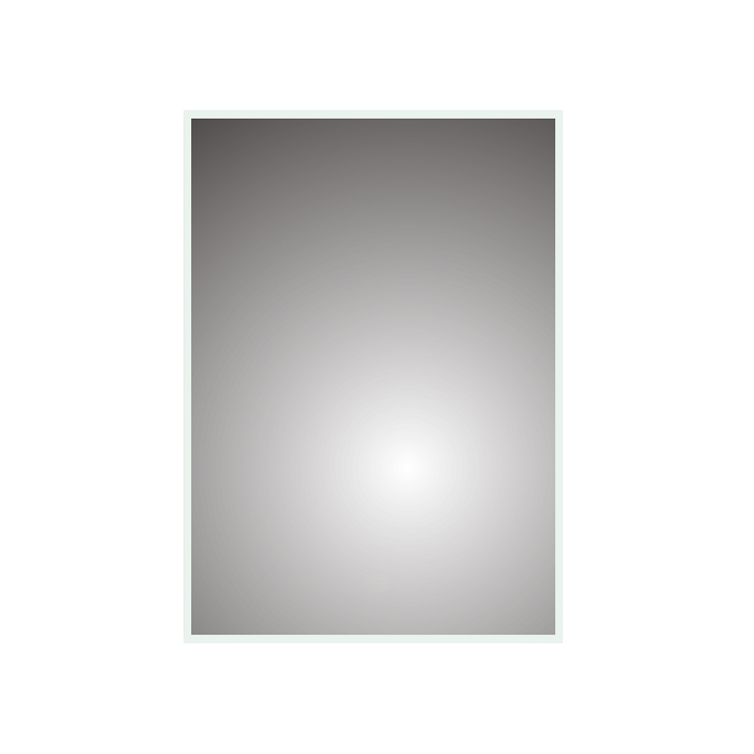 iBathUK Spectra Wall Mounted LED Bathroom Mirror, Modern Pre-Assembled Illuminated Light Up Mirror with Demister Pad with Touchless Sensor Switch, Portrait or Landscape Mounting, 600 x 800 mm