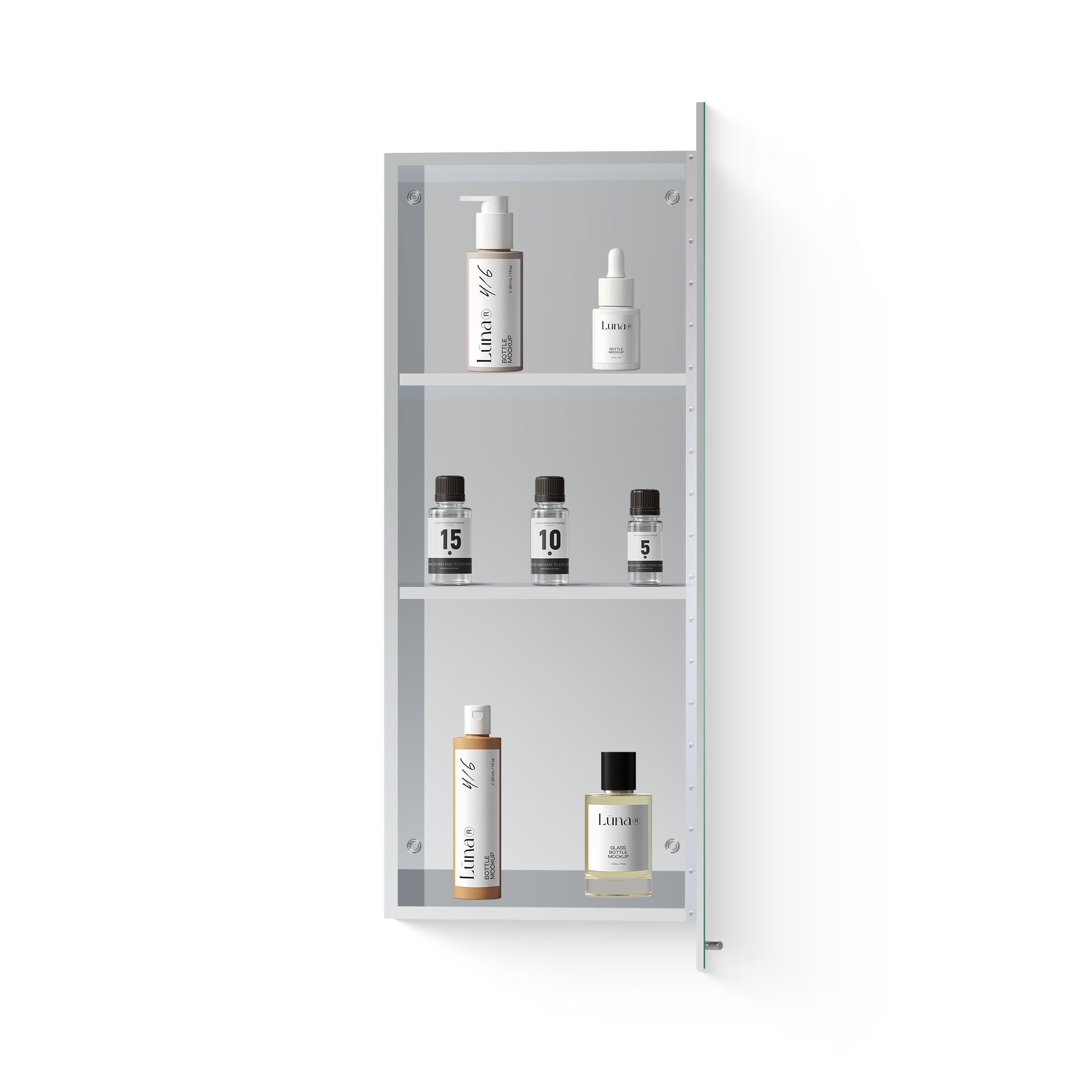 Revo Non Illuminated Mirror Cabinet