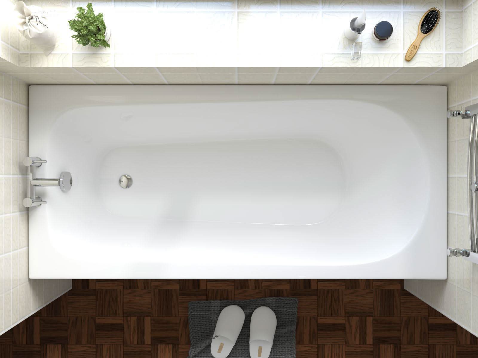 Bath Bathtub Round Single Bathroom Ended Straight Resin White Bathtub Soak