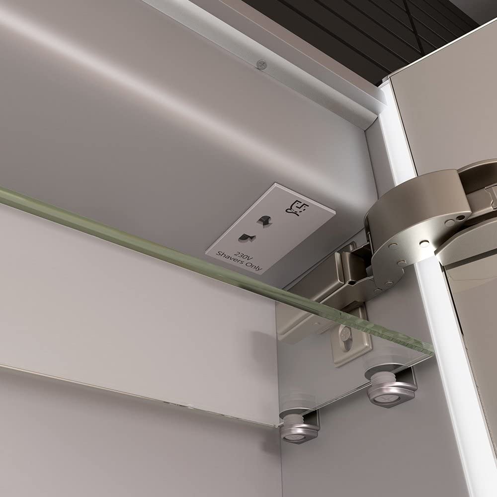 Revere LED Illuminated Mirror Cabinet - 654mm x 500mm
