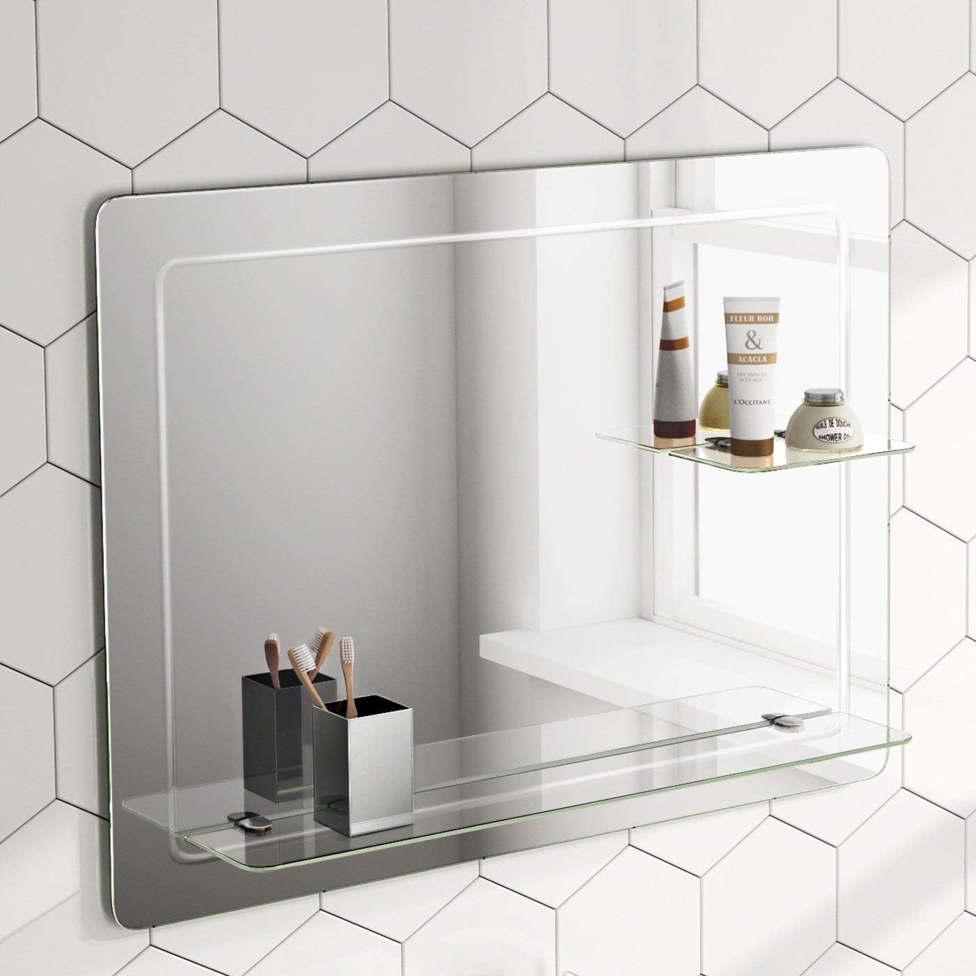 Aria Frameless Designer Non Illuminated Mirror