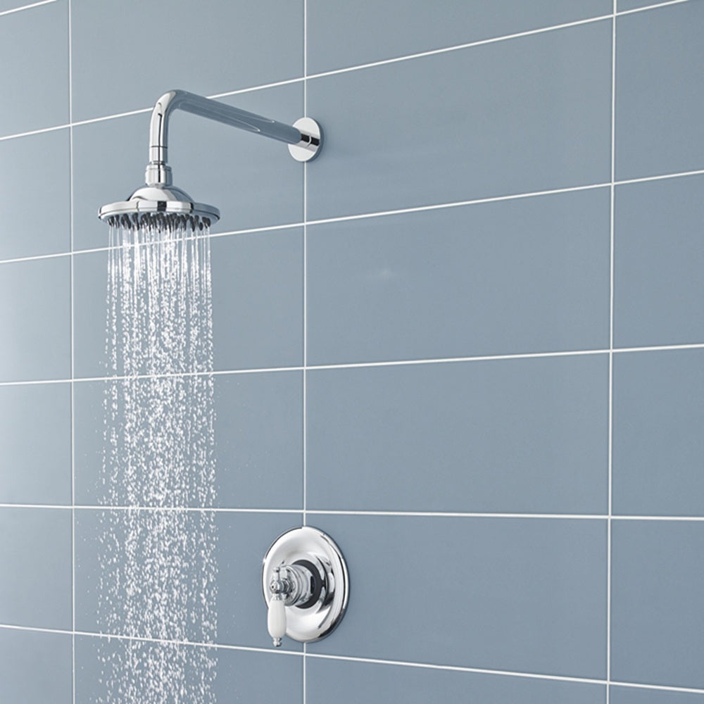 Clifton 6 Inch Round Fixed Shower Head - 152mm - Chrome