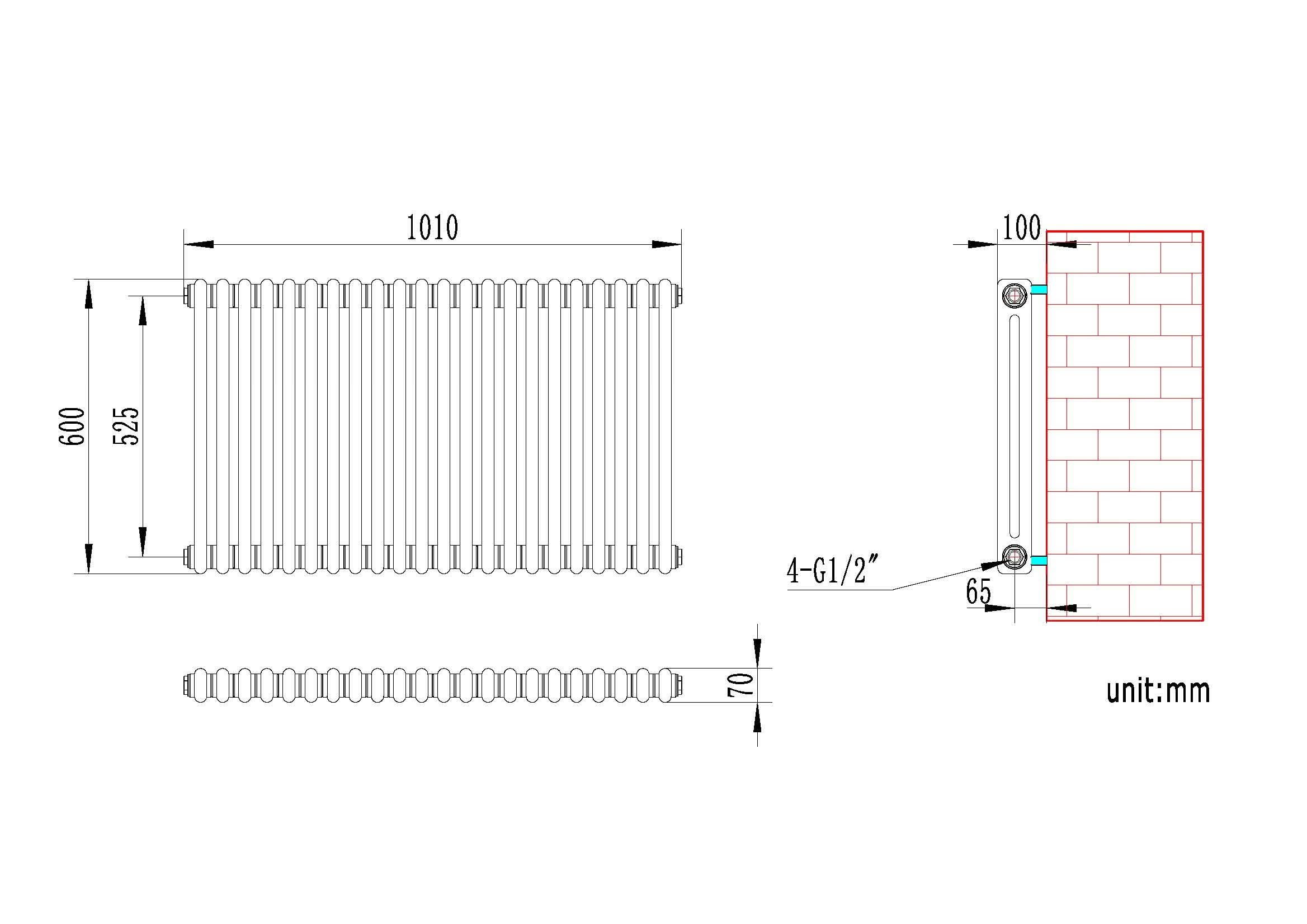 Helena Horizontal Column Radiator